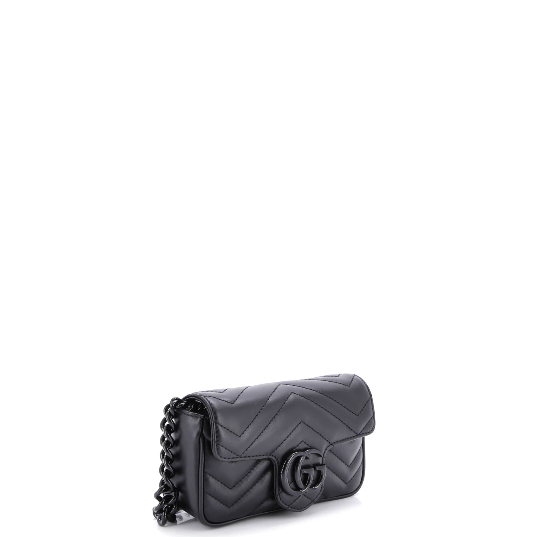 GG Marmont Flap Belt Bag Matelasse Leather
