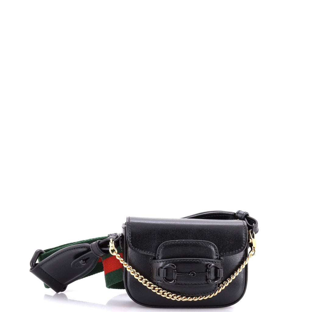 Horsebit 1955 Flap Wallet with Strap Leather
