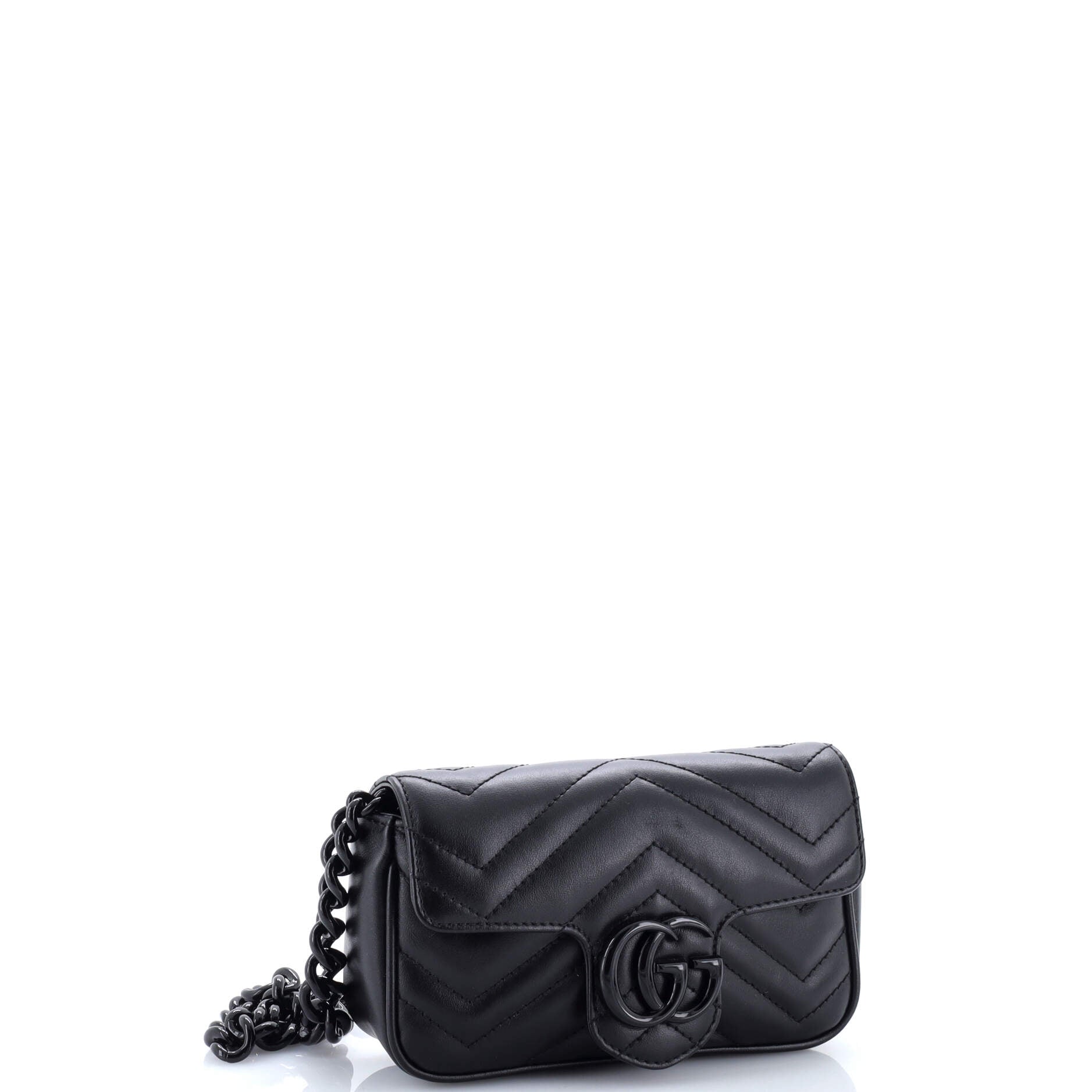 GG Marmont Flap Belt Bag Matelasse Leather