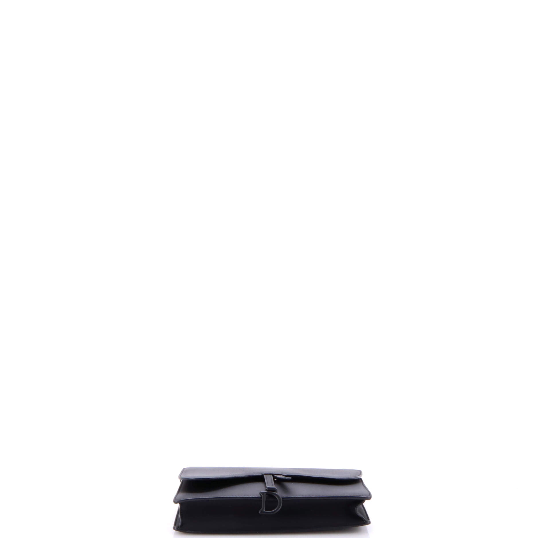 Saddle Chain Clutch Leather