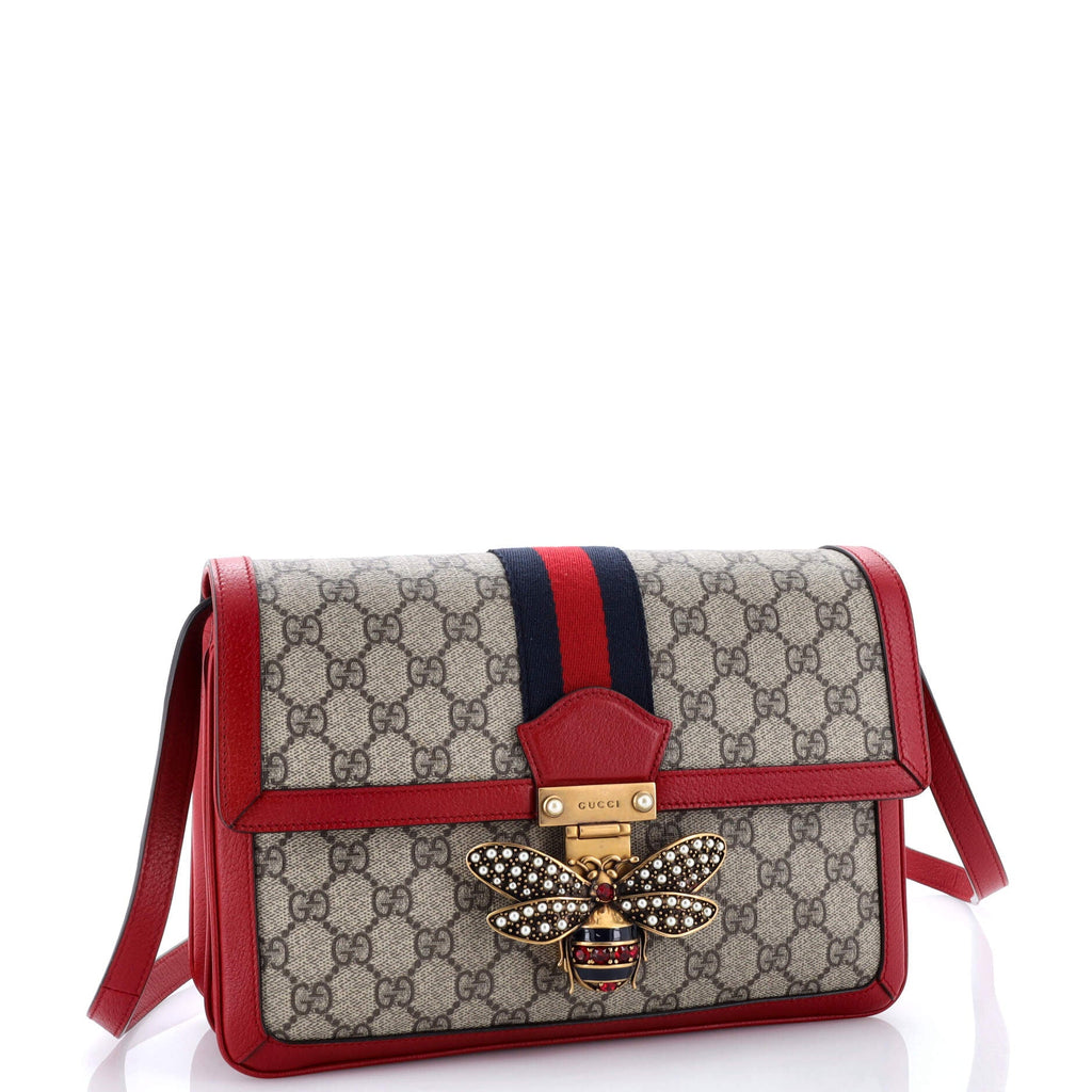 Queen Margaret Shoulder Bag GG Coated Canvas Medium