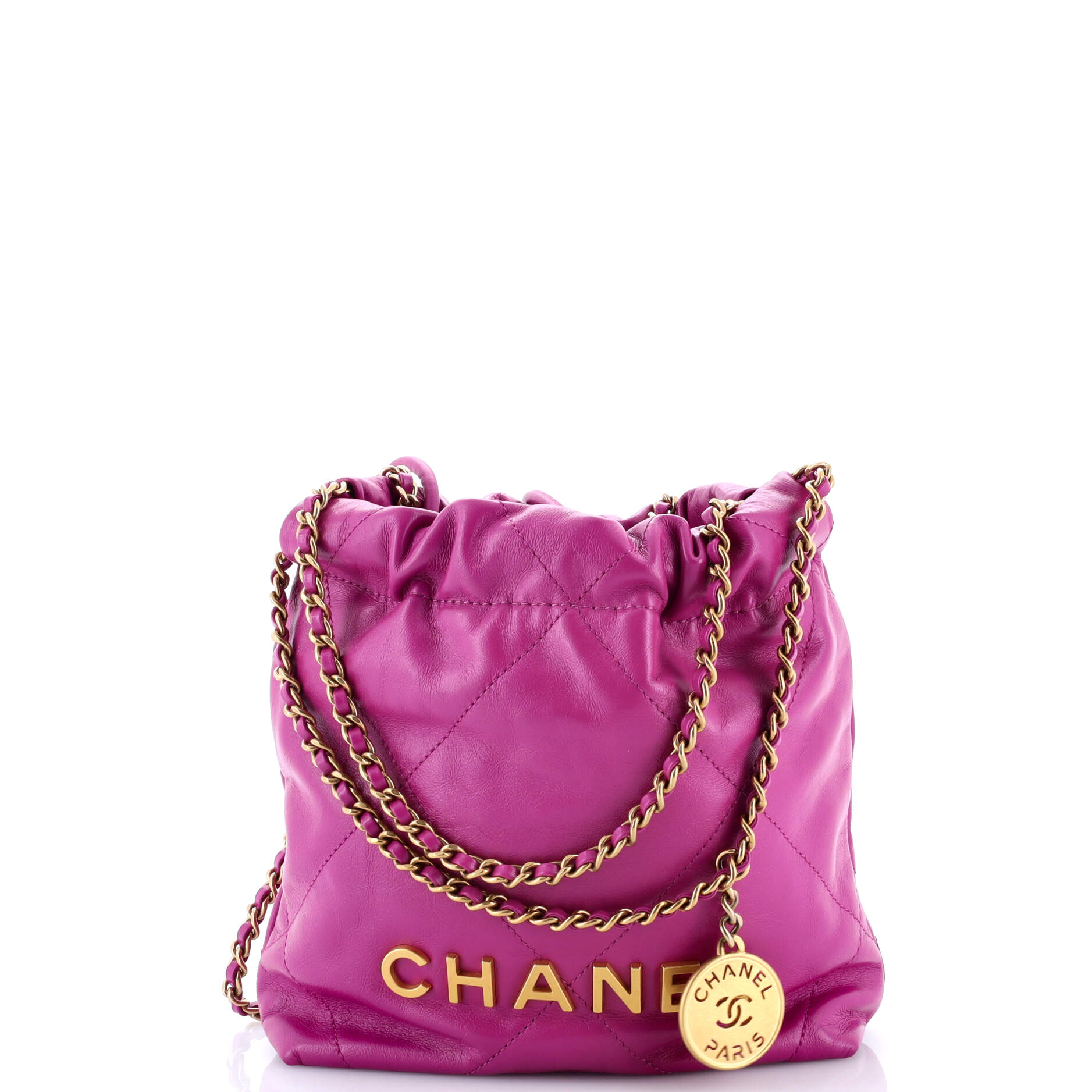 22 Chain Hobo Quilted Calfskin Mini