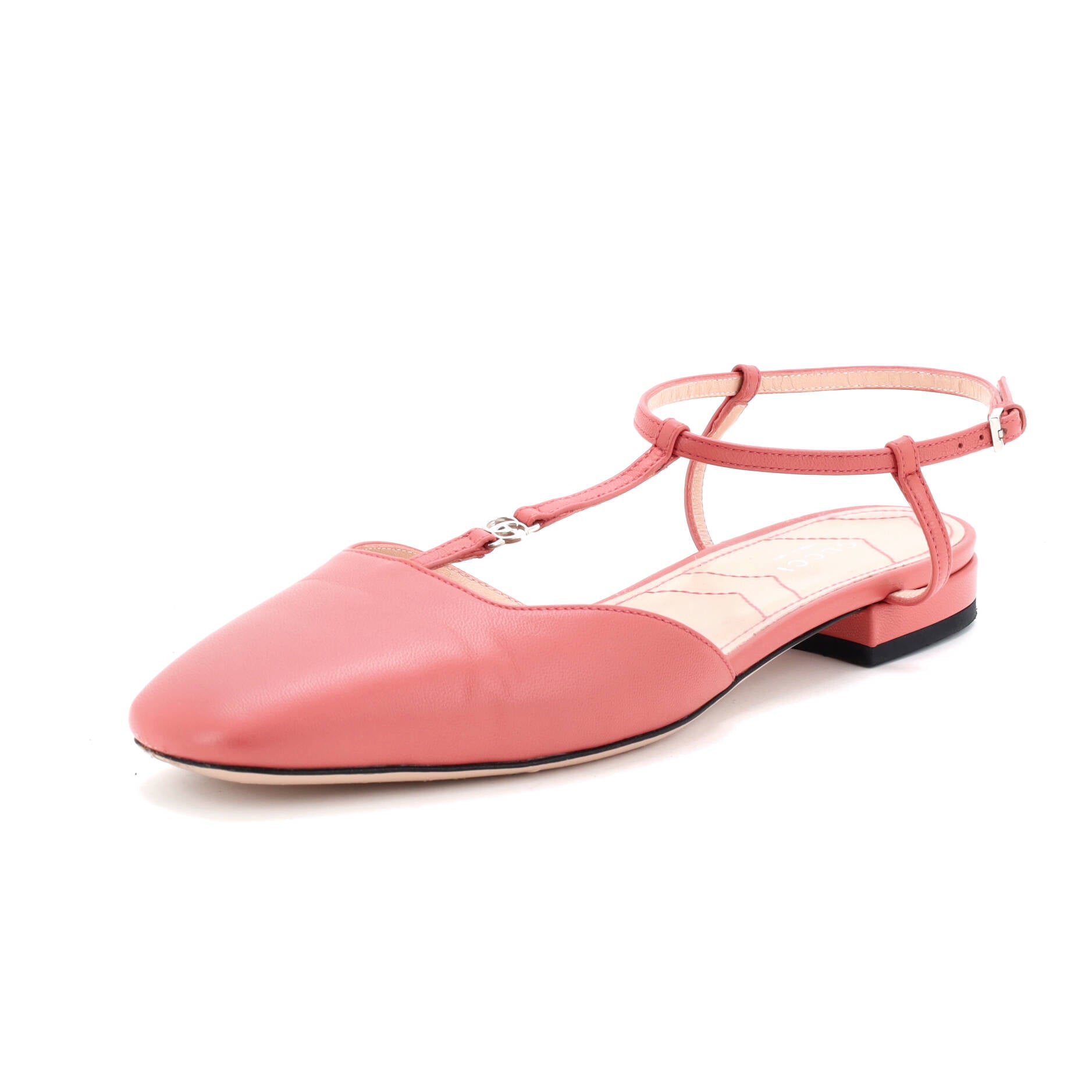 Women's GG Slingback Flats Leather