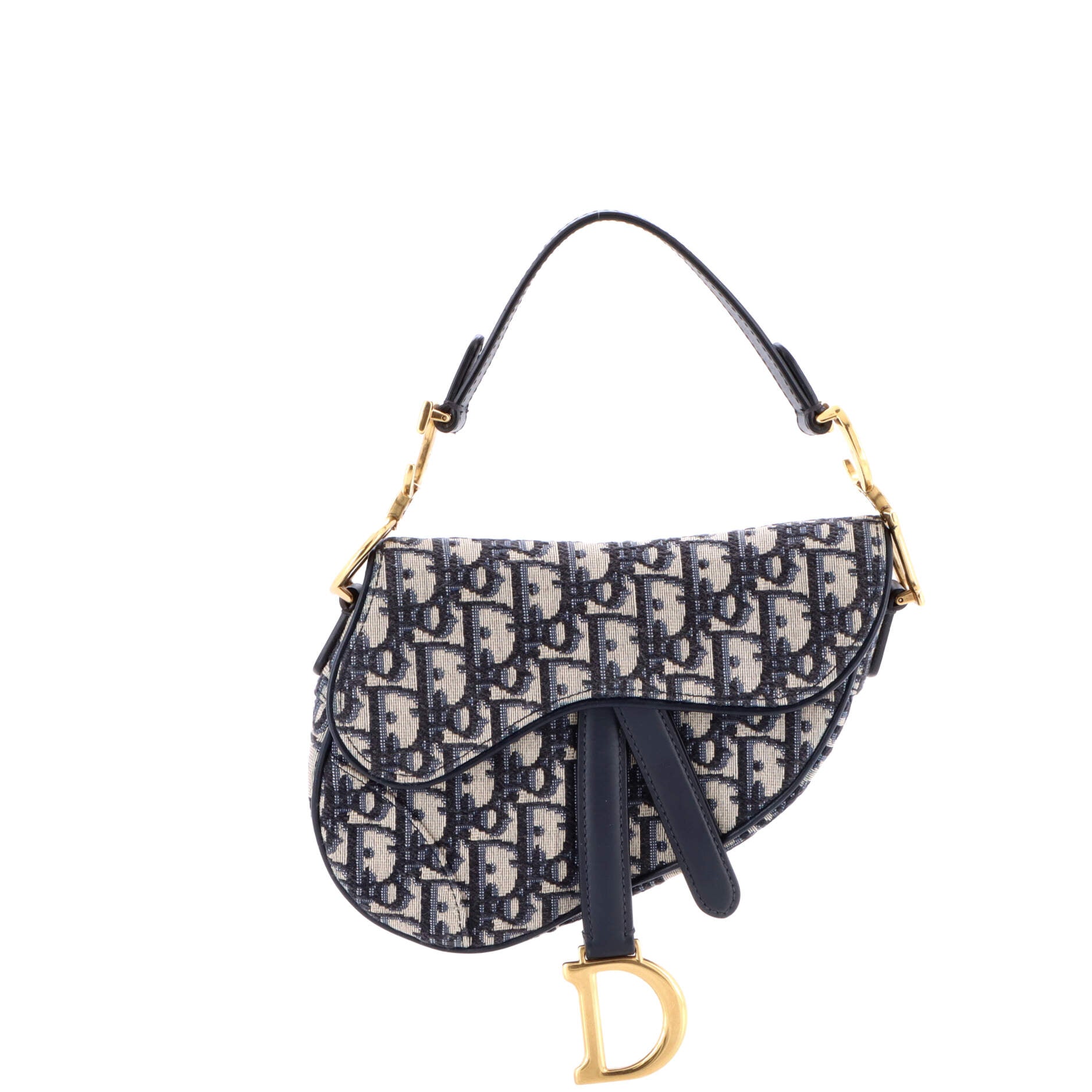 Saddle Handbag Oblique Canvas Mini
