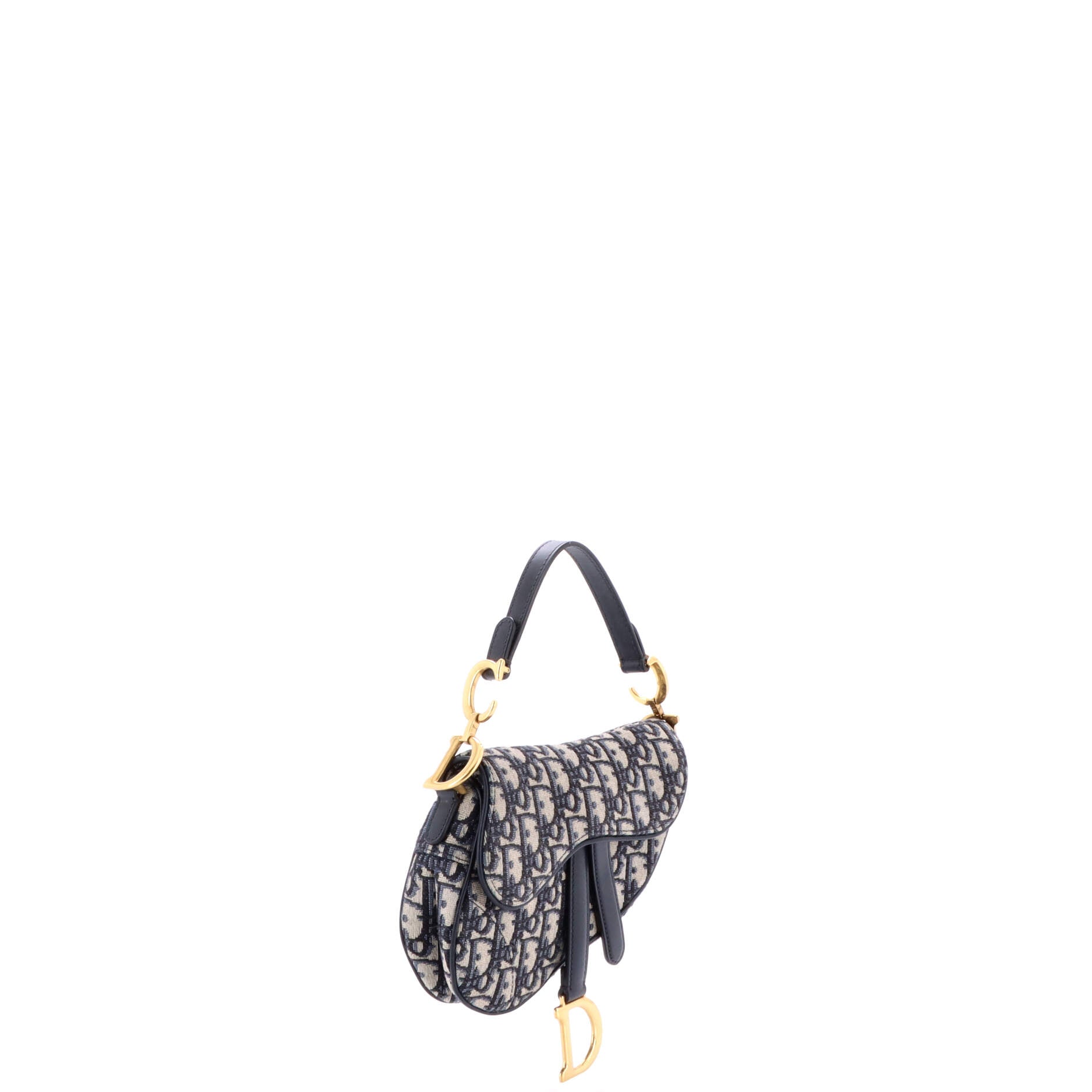 Saddle Handbag Oblique Canvas Mini