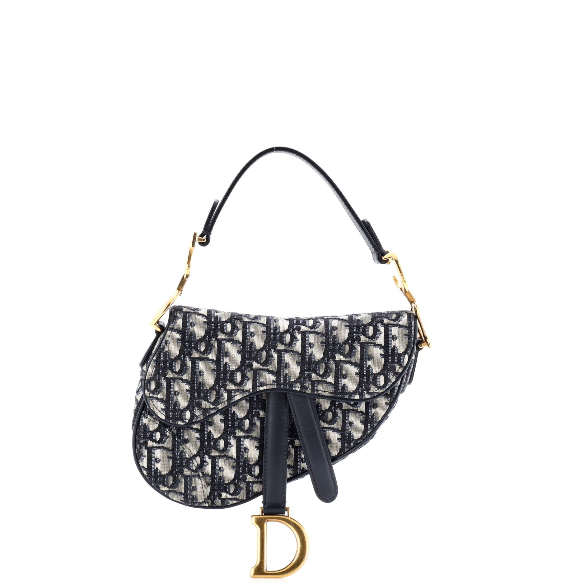 Saddle Handbag Oblique Canvas Mini