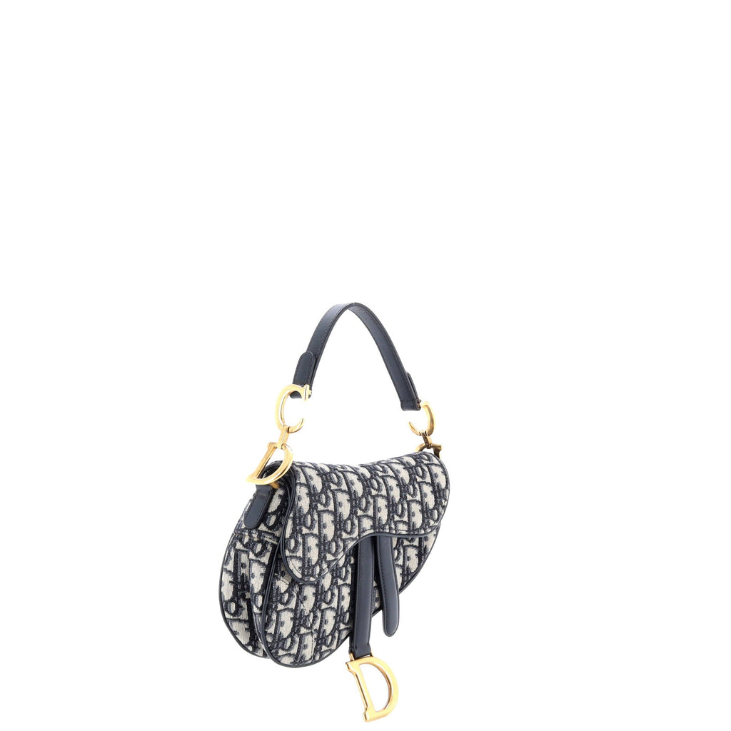 Saddle Handbag Oblique Canvas Mini