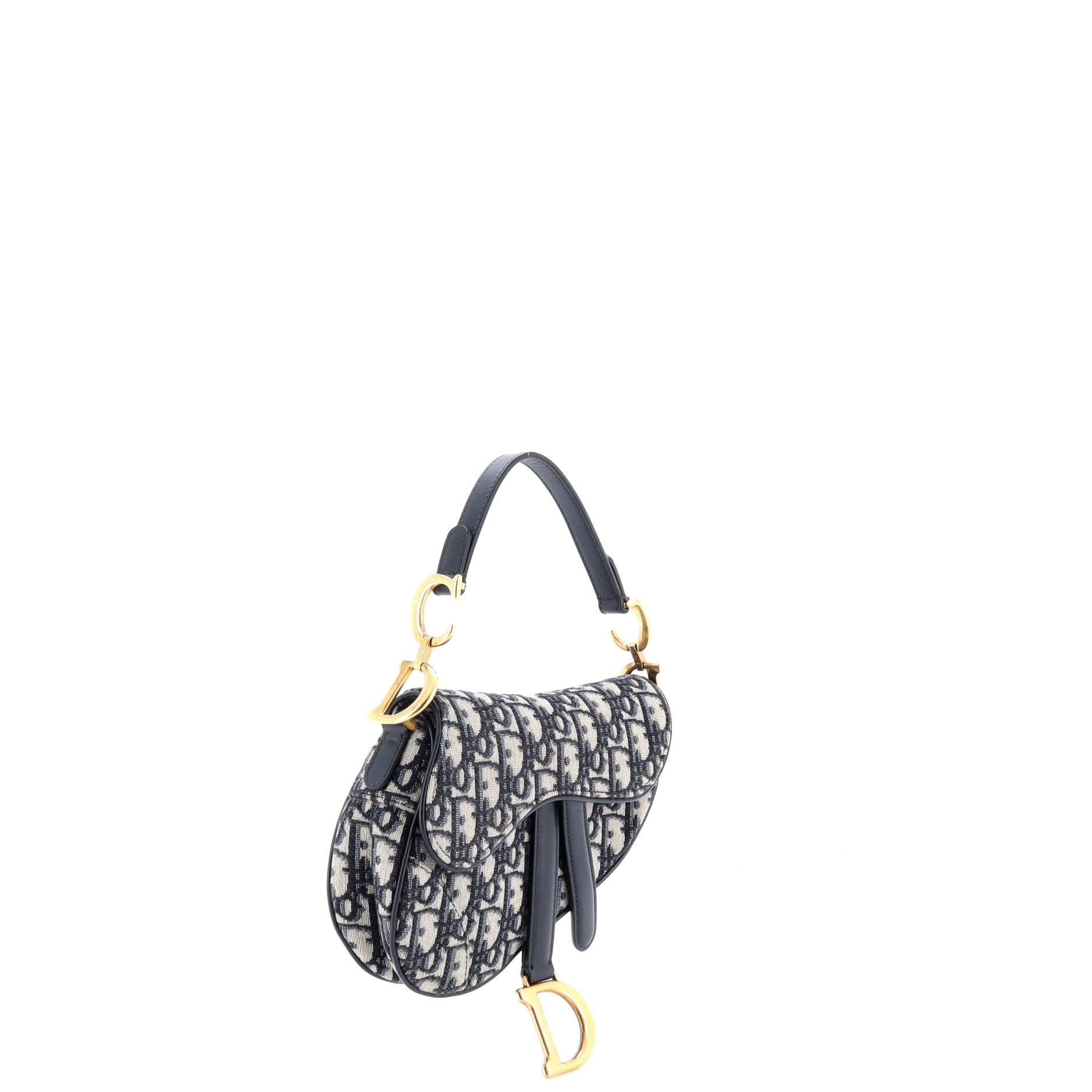 Saddle Handbag Oblique Canvas Mini