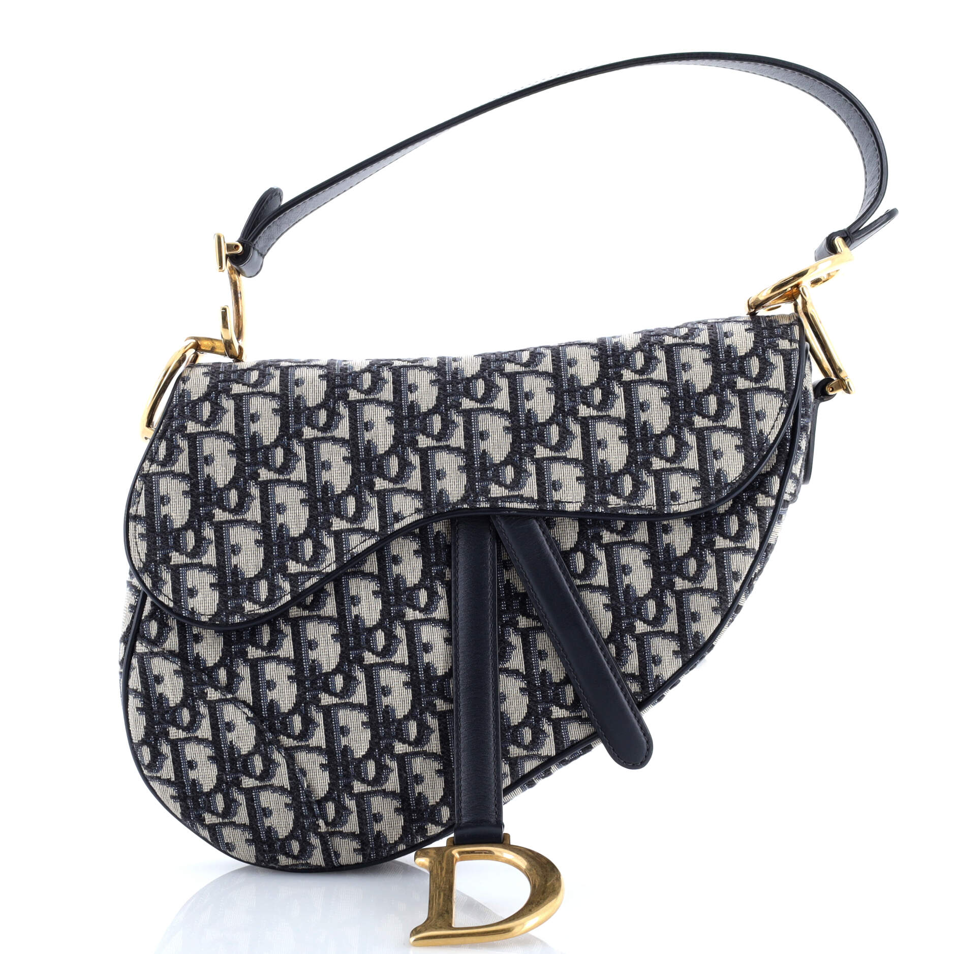Saddle Handbag Oblique Canvas Mini