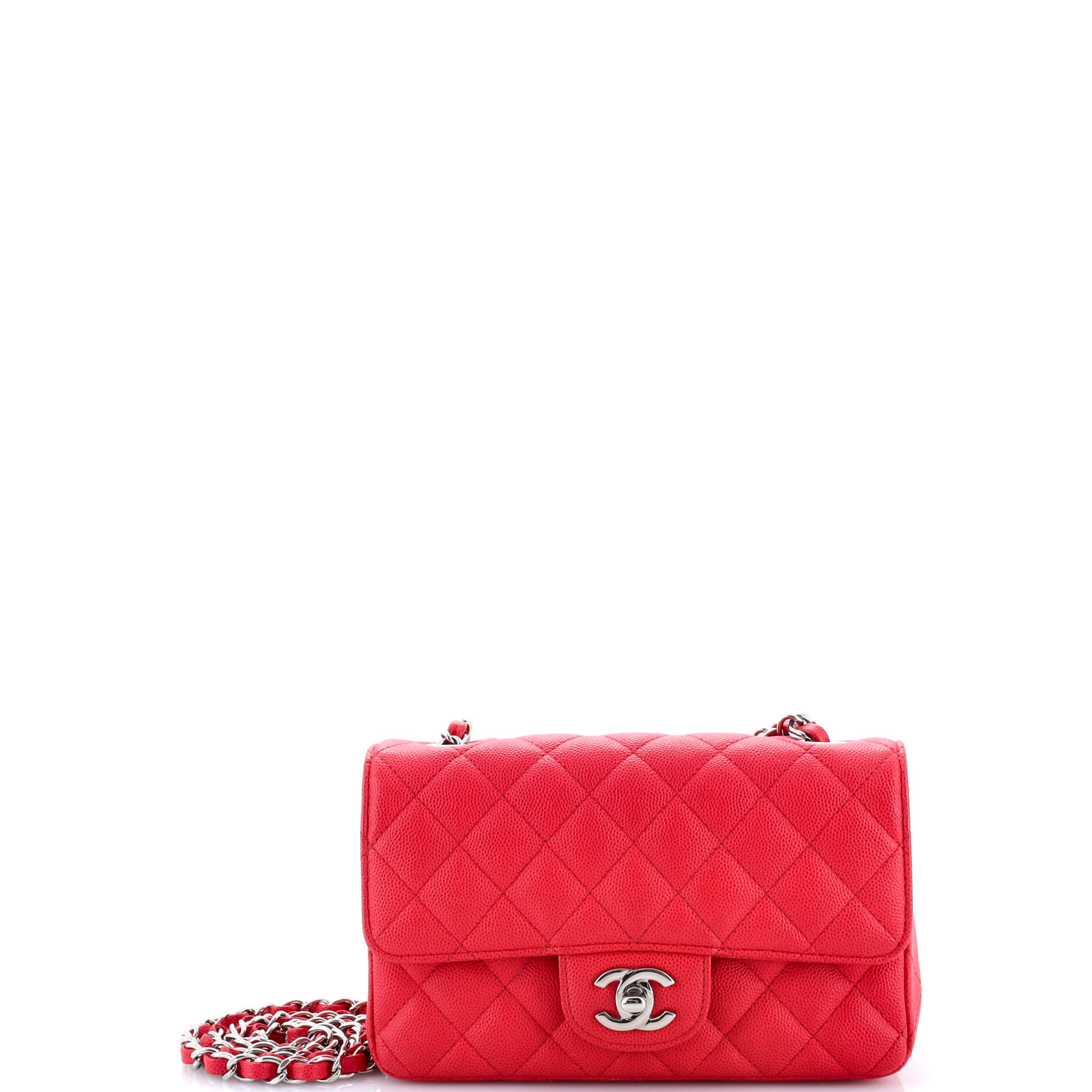 Classic Single Flap Bag Quilted Caviar Mini