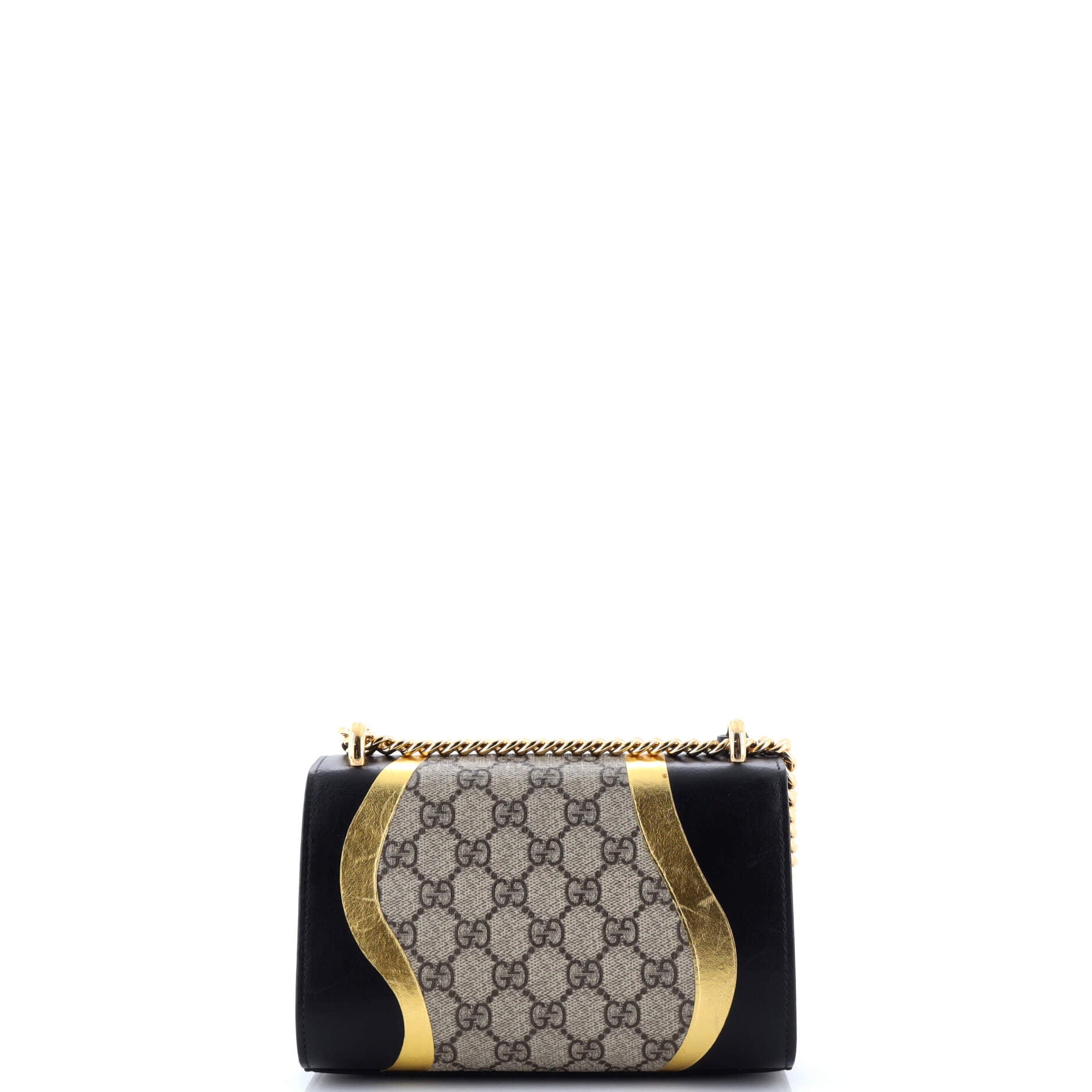 Padlock Shoulder Bag GG Coated Canvas and Leather Small