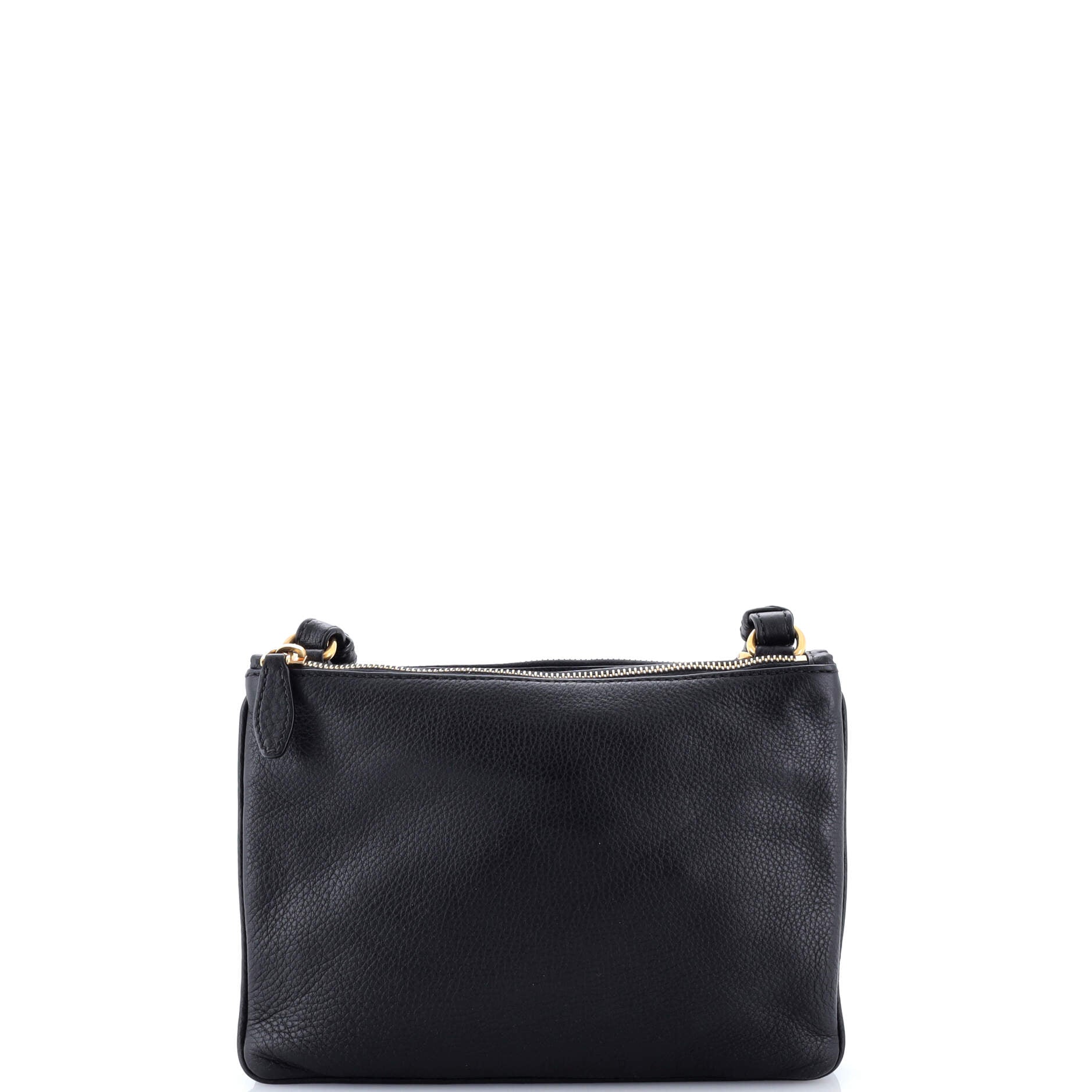 Double Zip Crossbody Bag Vitello Daino Small