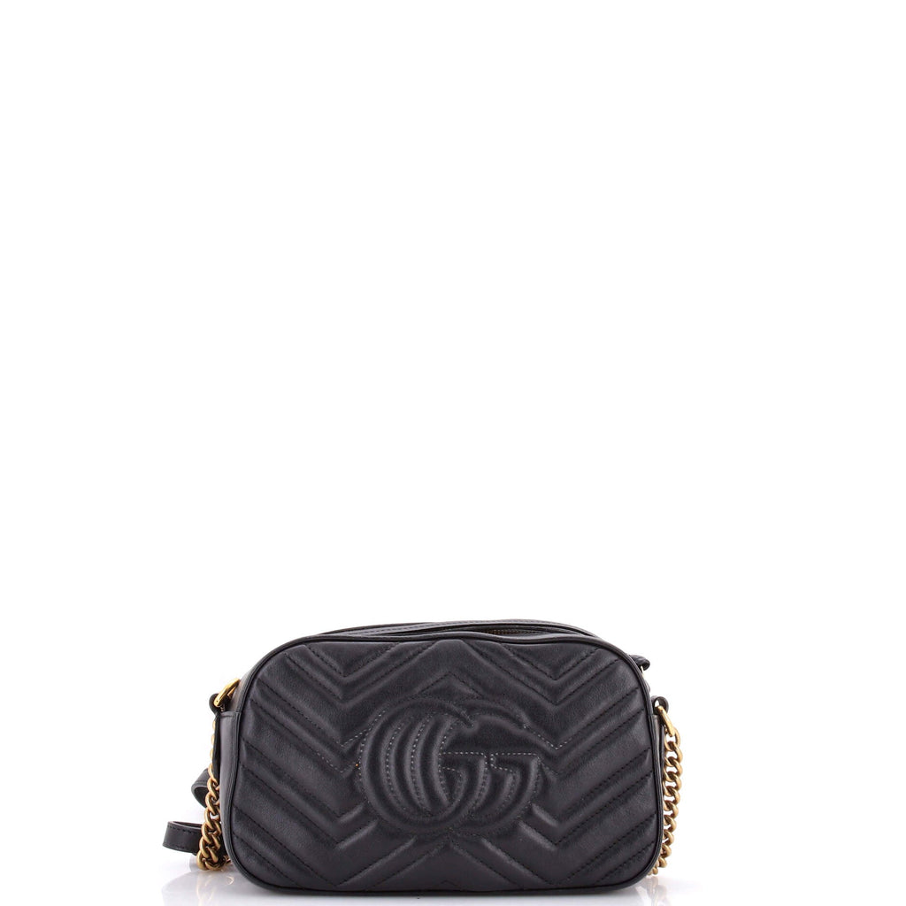 GG Marmont Shoulder Bag Embellished Matelasse Leather Small
