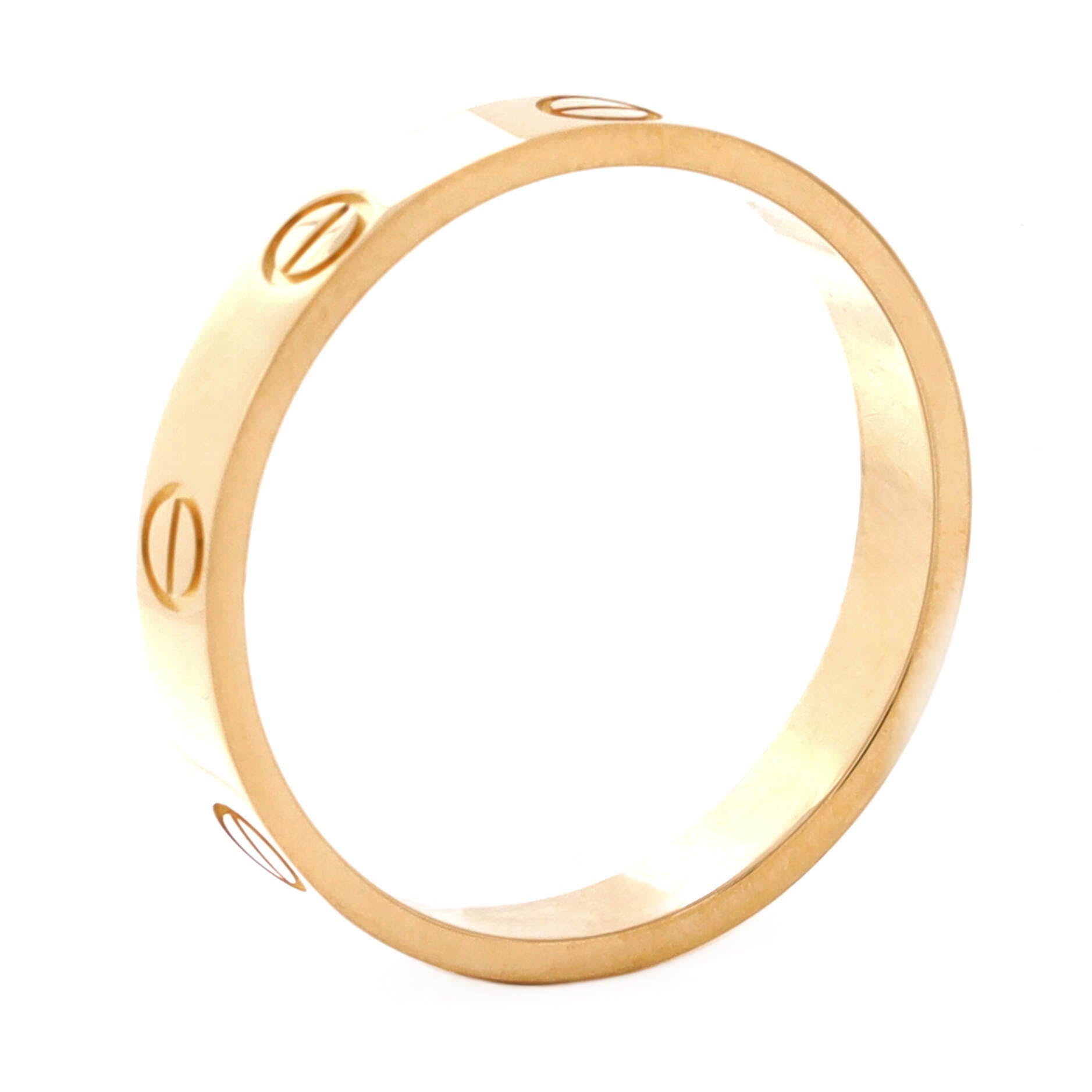 Love Wedding Band Ring 18K Yellow Gold