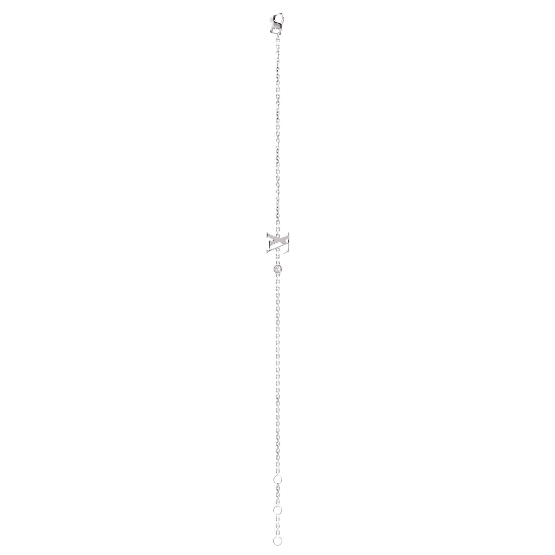 Idylle Blossom LV Bracelet 18K White Gold with Diamond