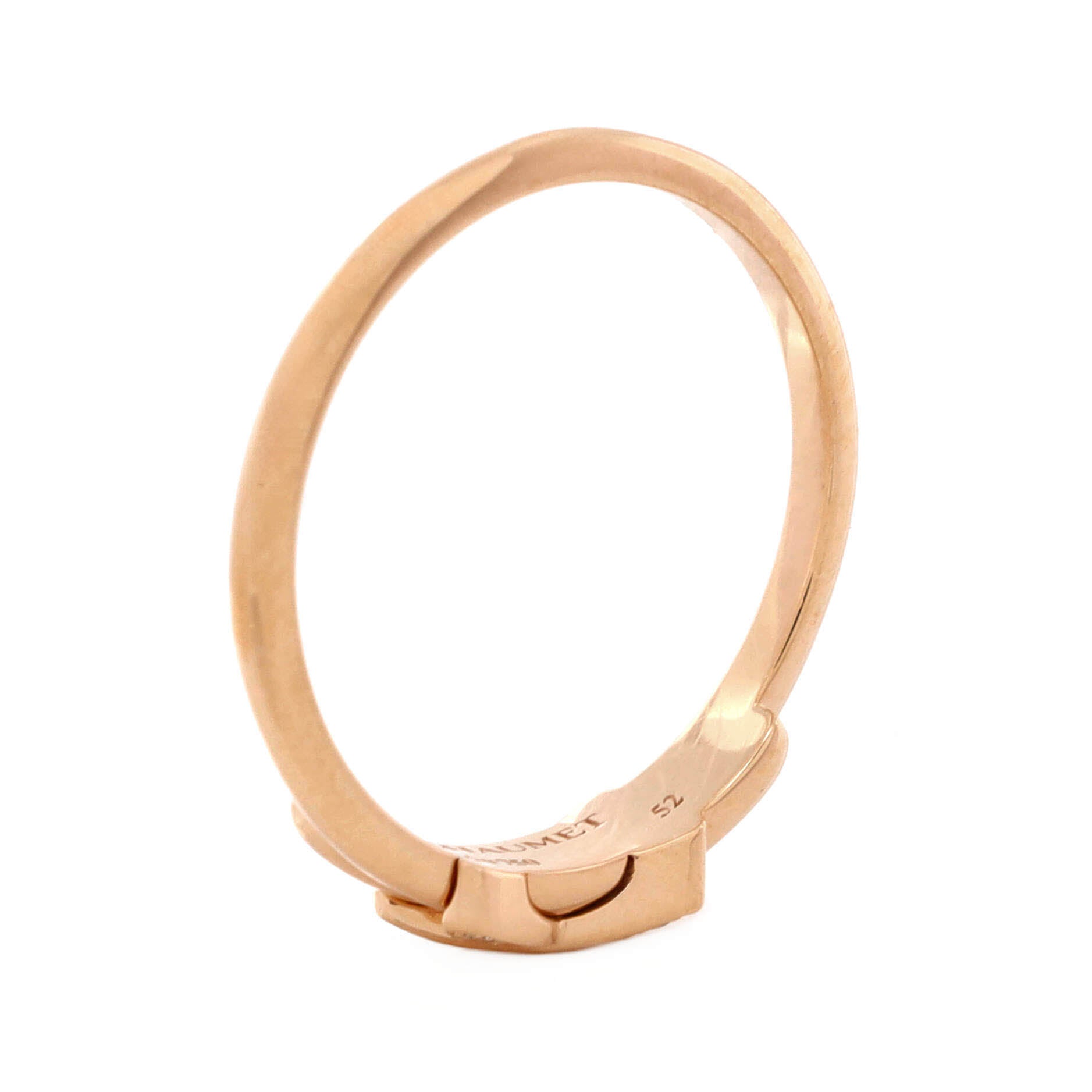 Jeux De Liens Ring 18K Rose Gold with Diamonds