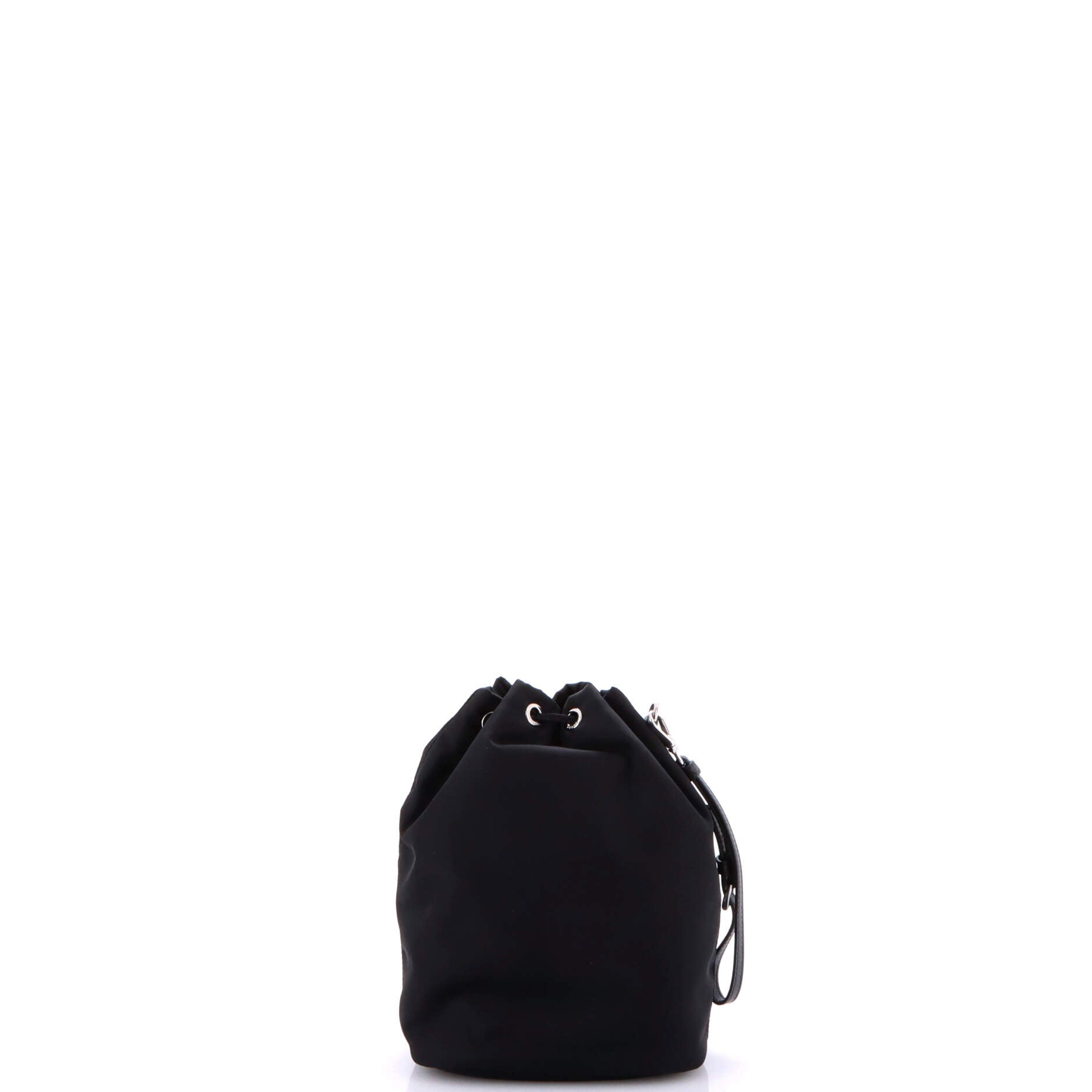 Drawstring Wristlet Bucket Bag Tessuto Small