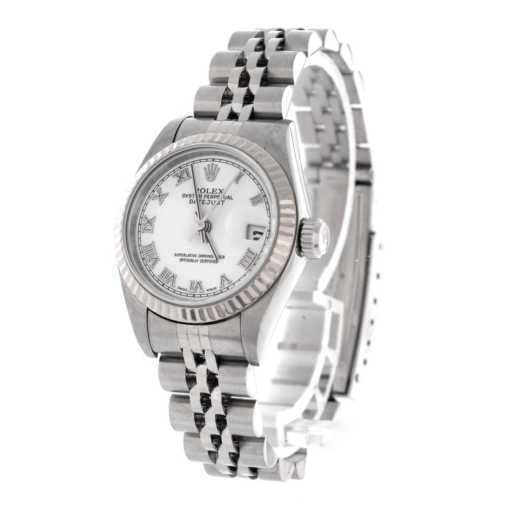 Oyster Perpetual Datejust Automatic Watch Stainless Steel and White Gold 26