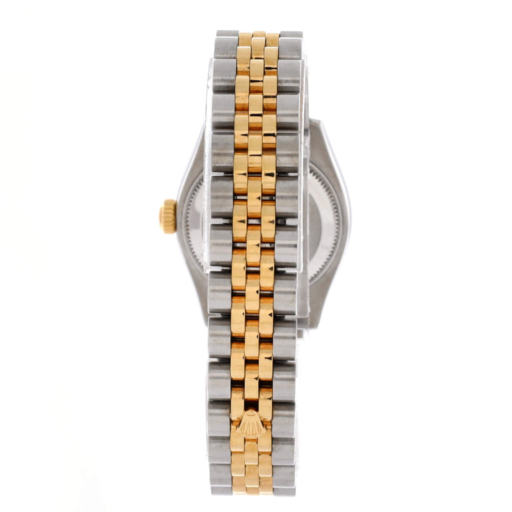 Oyster Perpetual Datejust Automatic Watch Stainless Steel and Yellow Gold with Diamond Markers 26