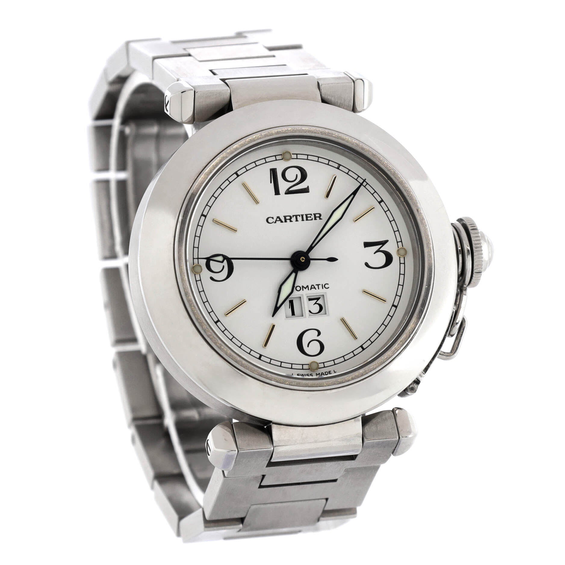 Pasha C Big Date Automatic Watch Stainless Steel 35