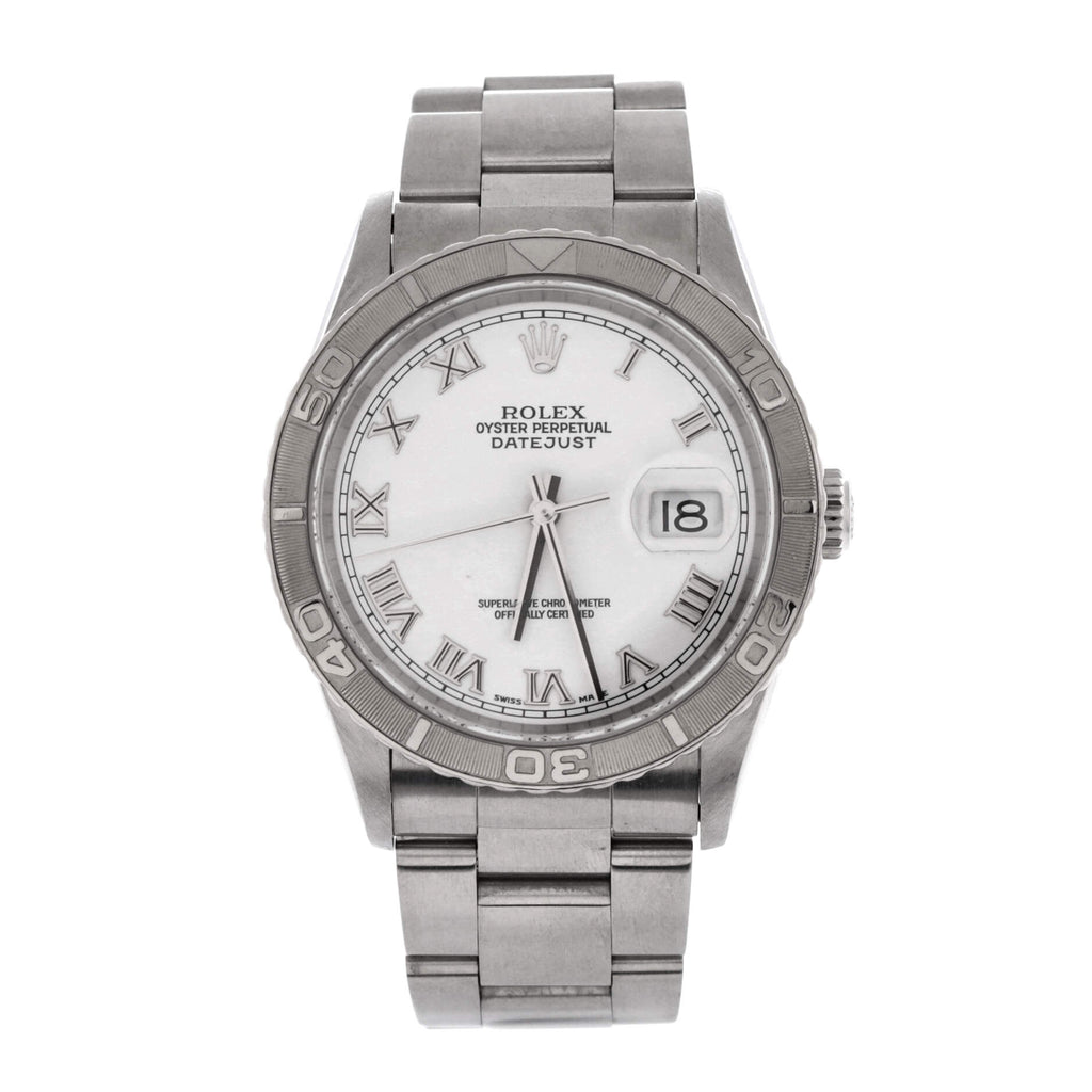 Oyster Perpetual Datejust Turn-O-Graph Automatic Watch Stainless Steel and White Gold 36