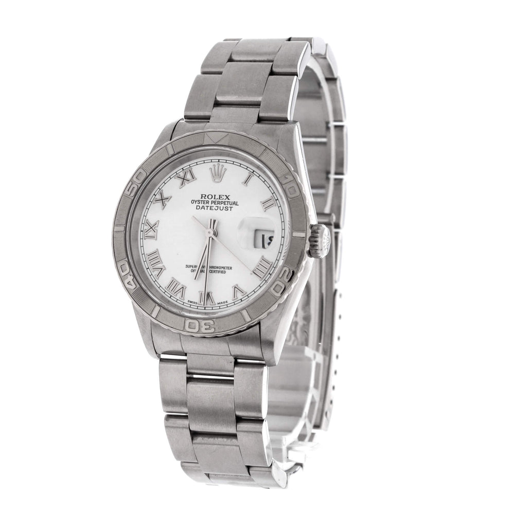 Oyster Perpetual Datejust Turn-O-Graph Automatic Watch Stainless Steel and White Gold 36