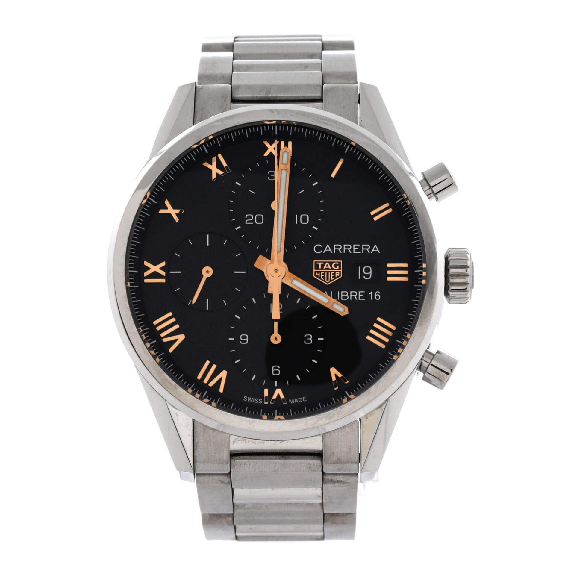 Carrera Calibre 16 Limited Edition Chronograph Automatic Watch Stainless Steel 41