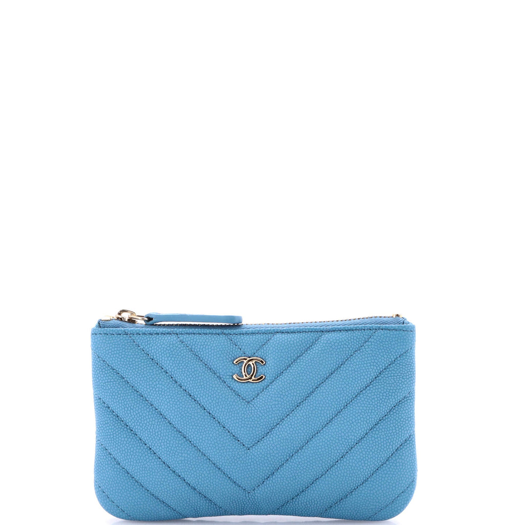 Classic O Case Pouch Chevron Caviar Mini