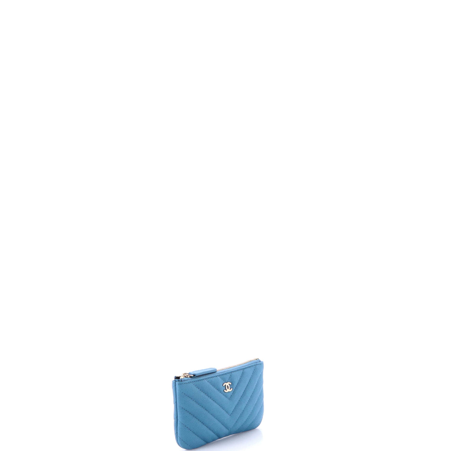 Classic O Case Pouch Chevron Caviar Mini