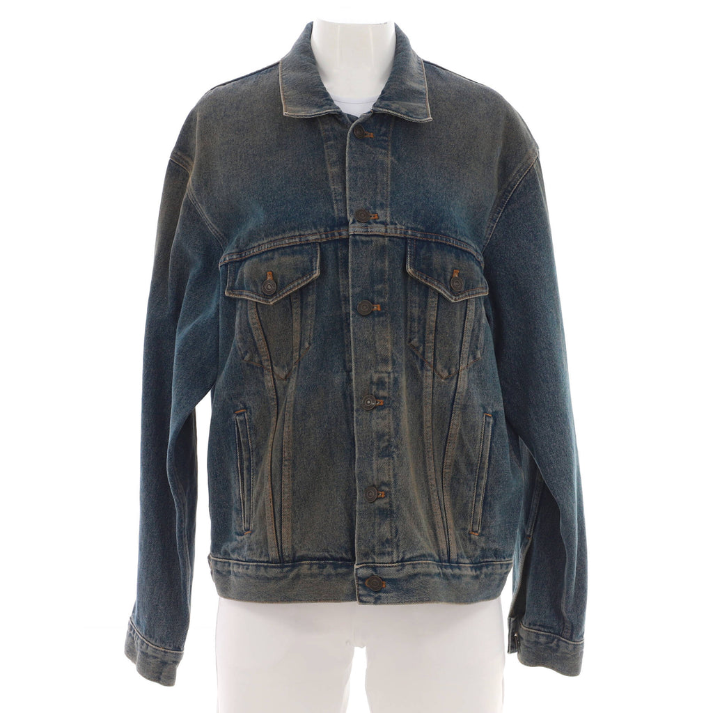 Men's Logo Oversized Jacket Denim