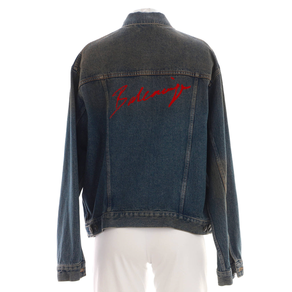 Men's Logo Oversized Jacket Denim