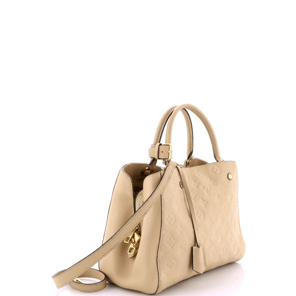 Montaigne Handbag Monogram Empreinte Leather MM
