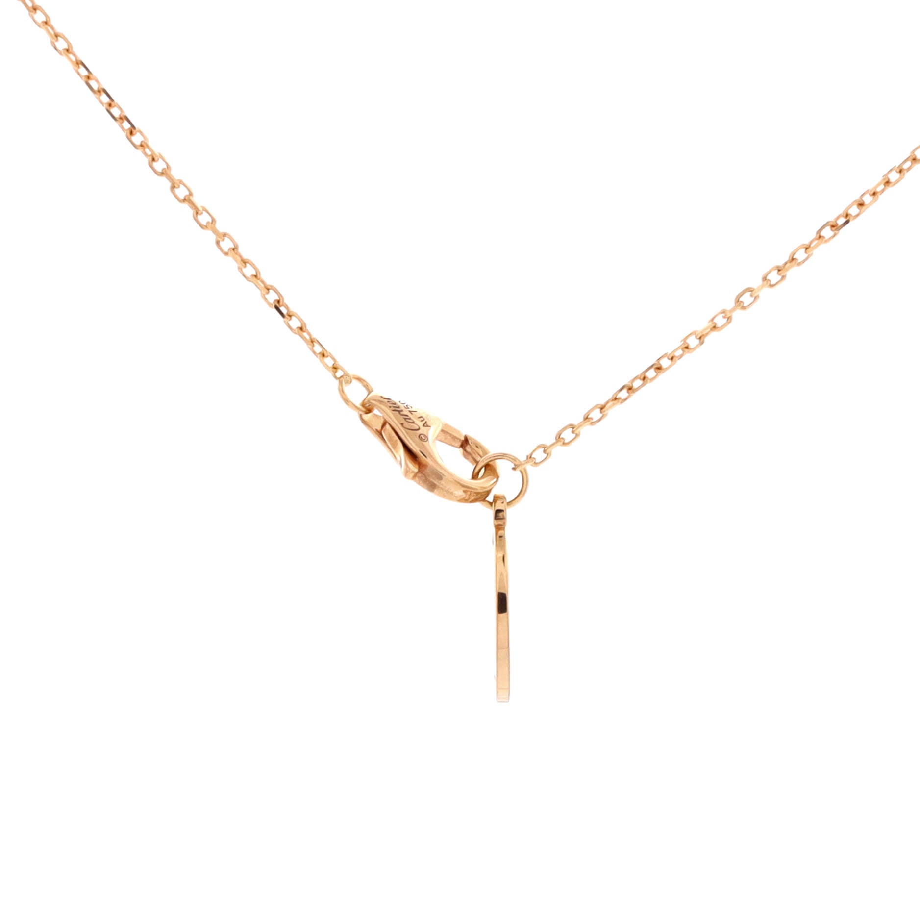 C de Cartier Necklace 18K Rose Gold and Diamond 0.50-0.59CT