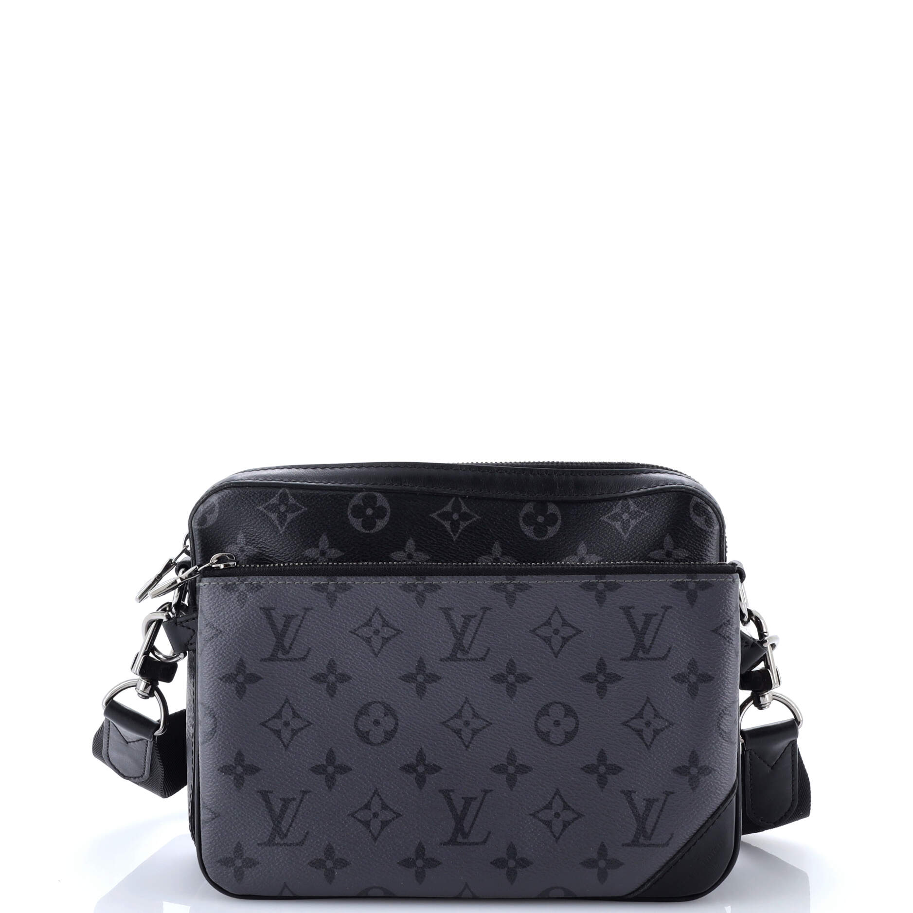 Trio Messenger Bag Reverse Monogram Eclipse Canvas