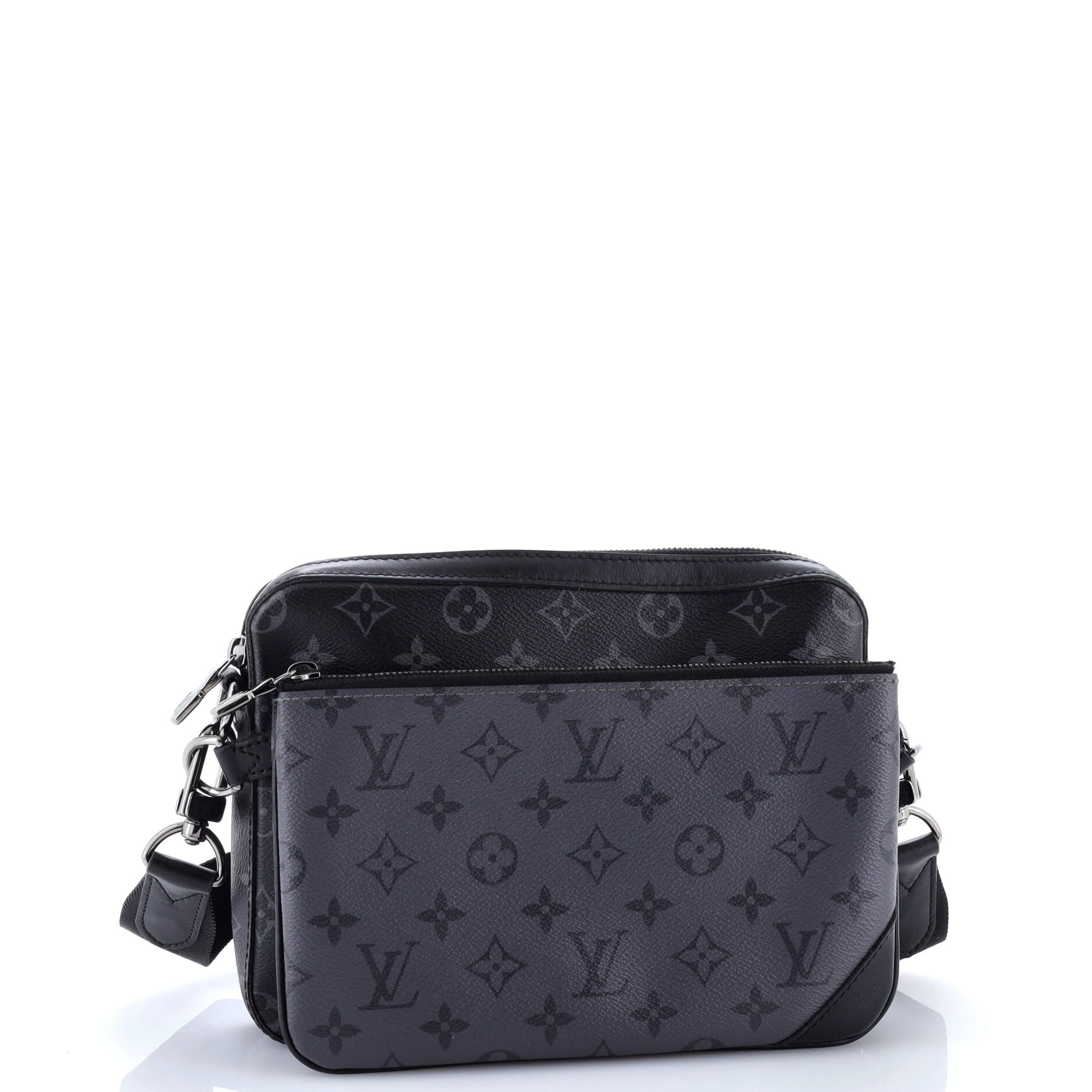 Trio Messenger Bag Reverse Monogram Eclipse Canvas