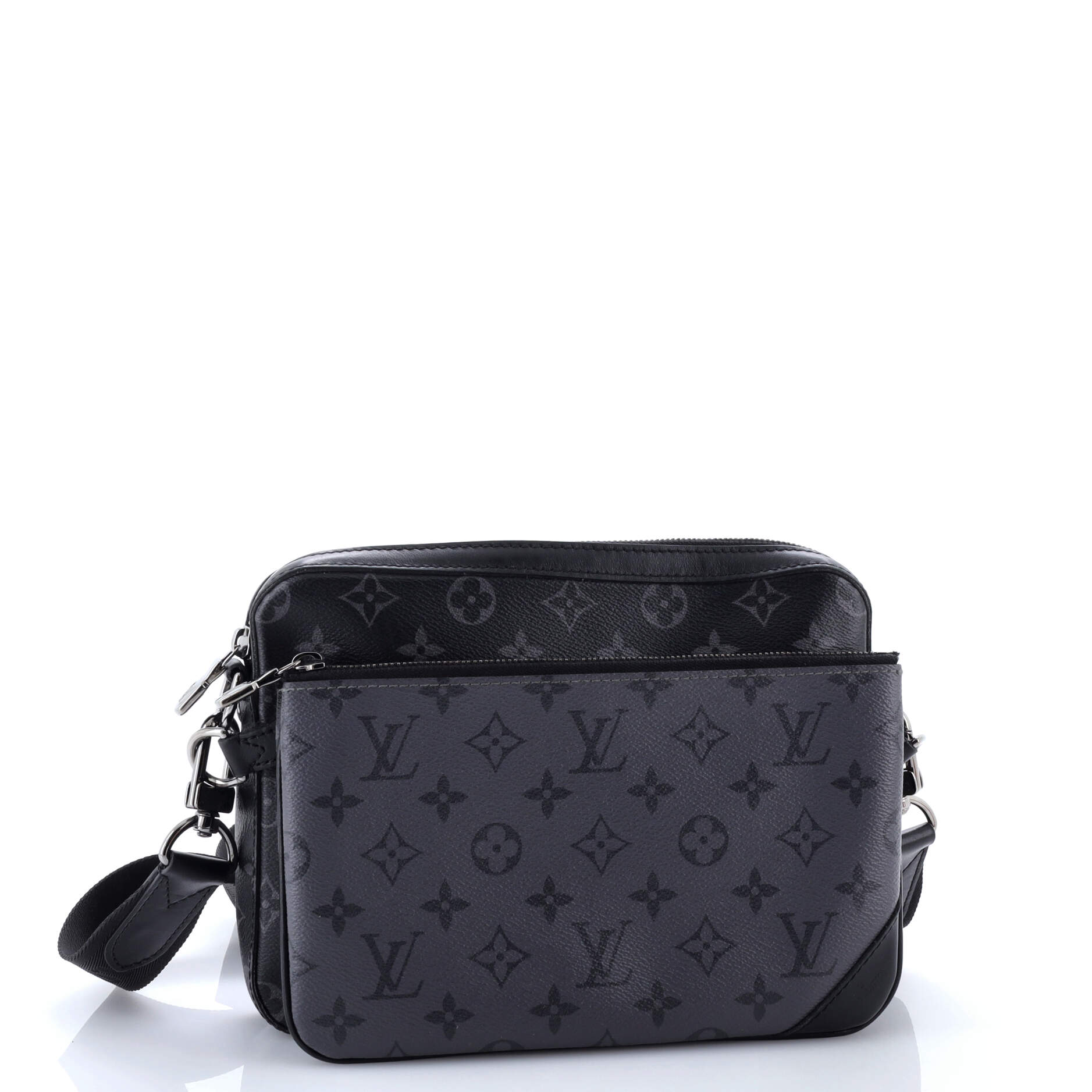 Trio Messenger Bag Reverse Monogram Eclipse Canvas