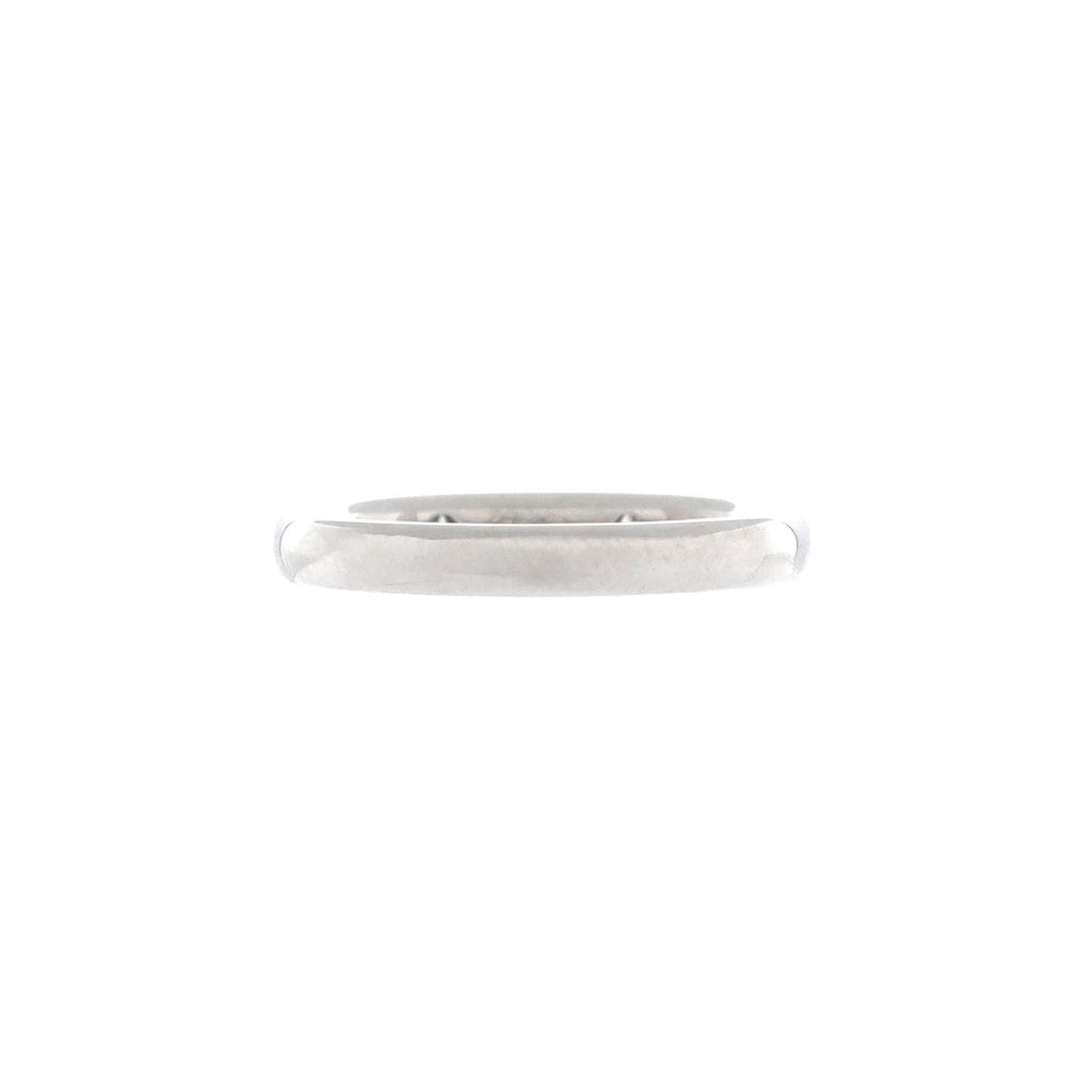 Tendrement Etoiles Wedding Band Ring Platinum with 3 Diamonds 2.5mm