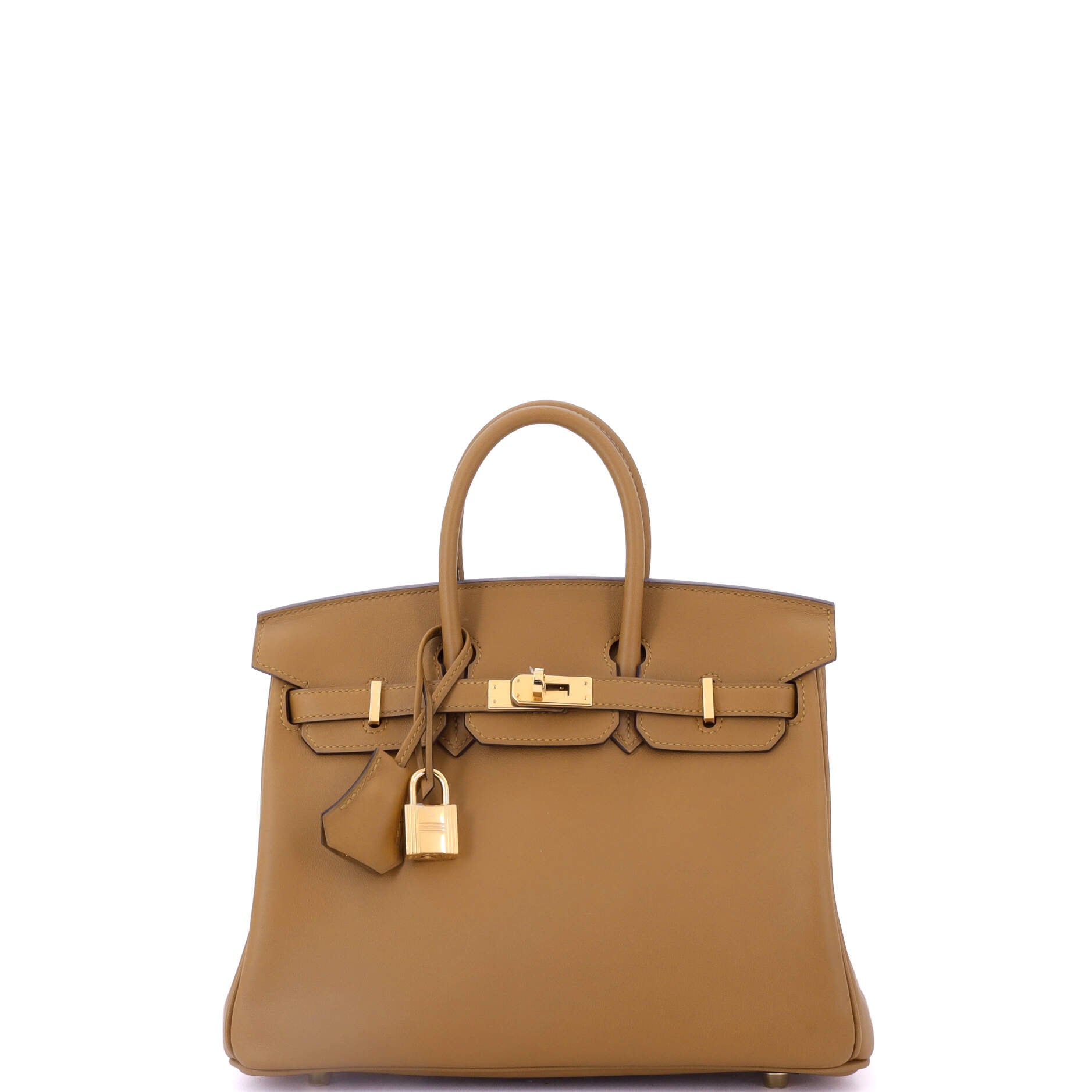 Birkin Handbag Kraft Swift with Gold Hardware 25