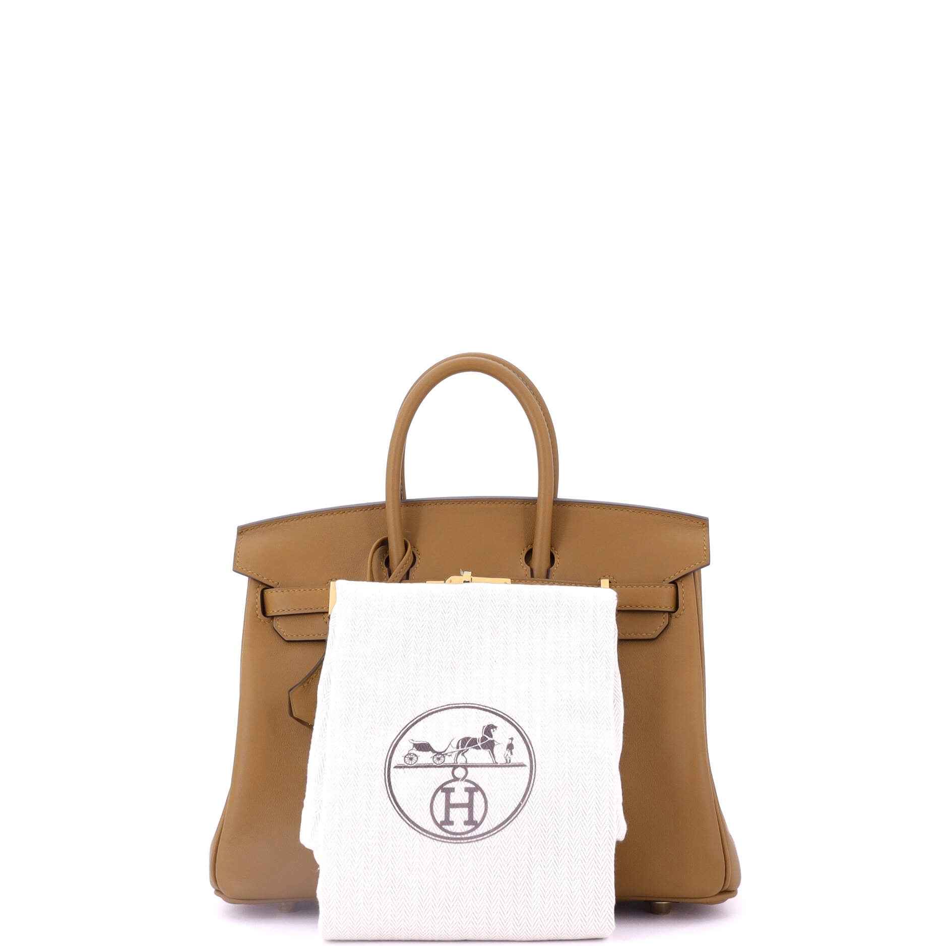 Birkin Handbag Kraft Swift with Gold Hardware 25