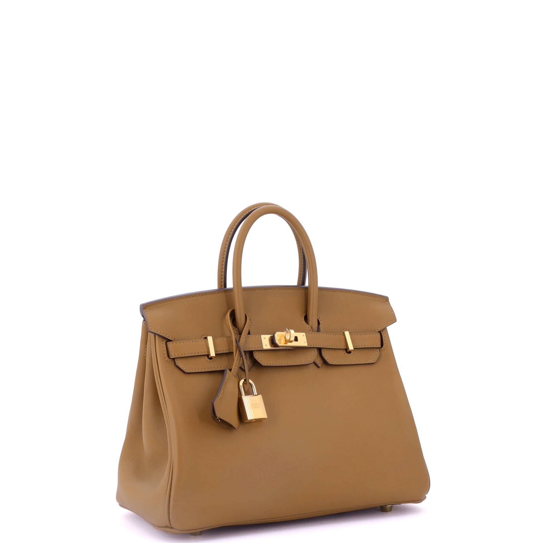 Birkin Handbag Kraft Swift with Gold Hardware 25