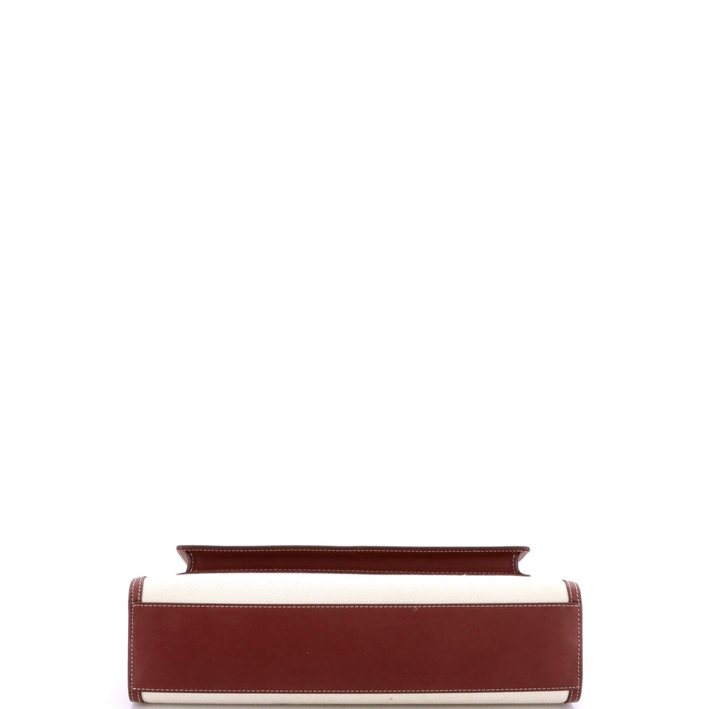 Logo Pocket Tote Canvas with Leather Medium