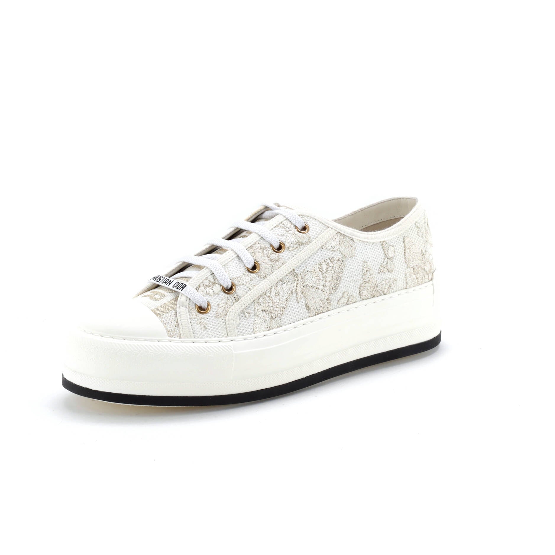 Women's Walk'N'Dior Sneakers Embroidered Canvas