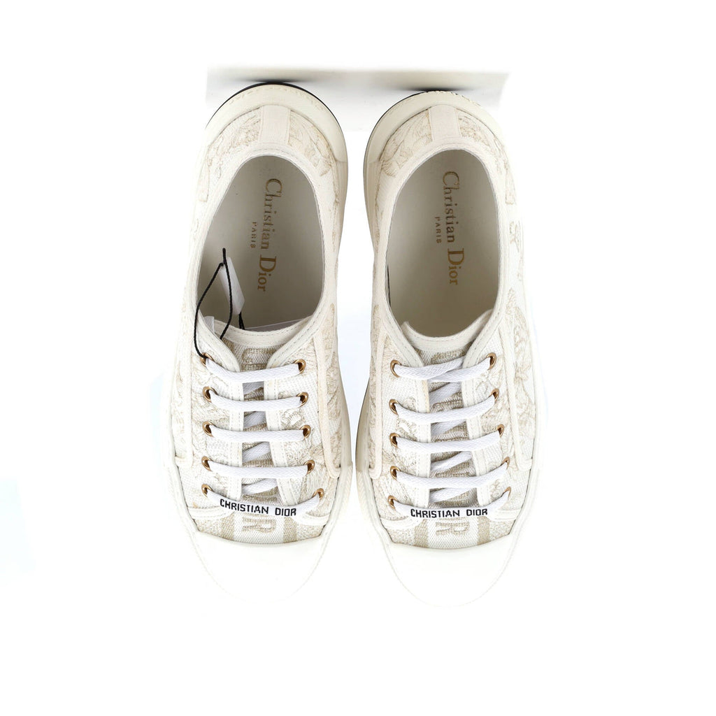 Women's Walk'N'Dior Sneakers Embroidered Canvas