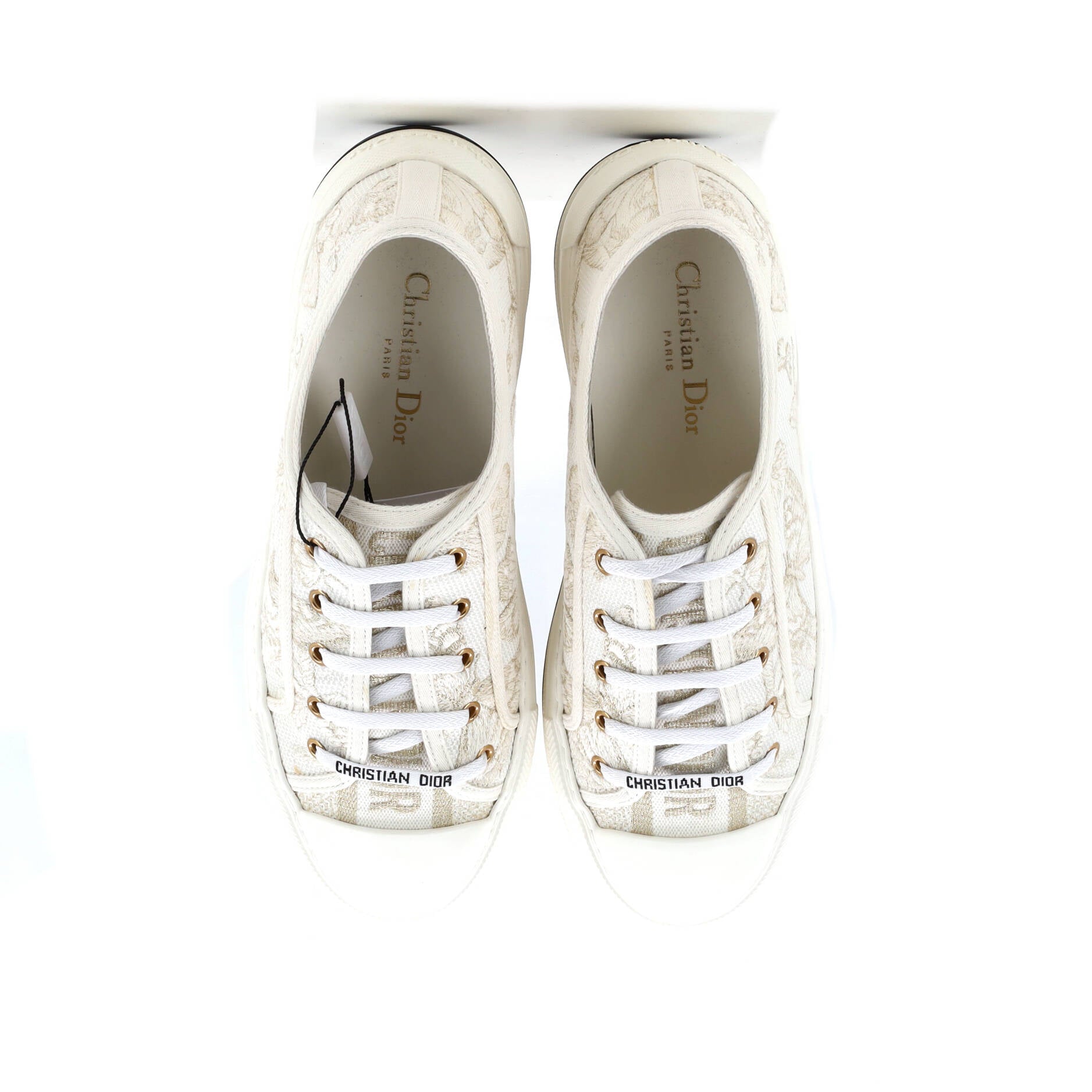Women's Walk'N'Dior Sneakers Embroidered Canvas