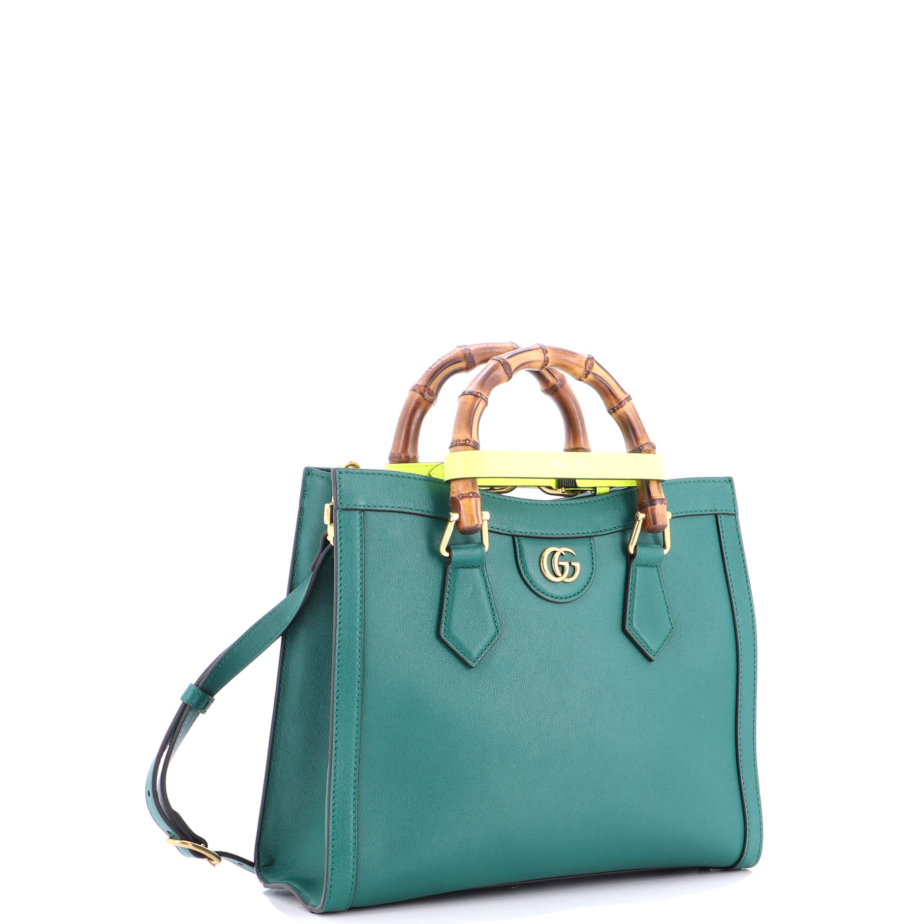 Diana NM Bamboo Handle Tote Leather Small