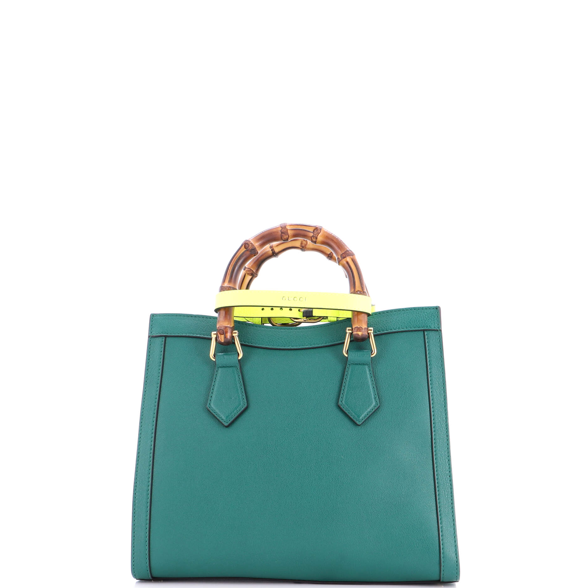 Diana NM Bamboo Handle Tote Leather Small
