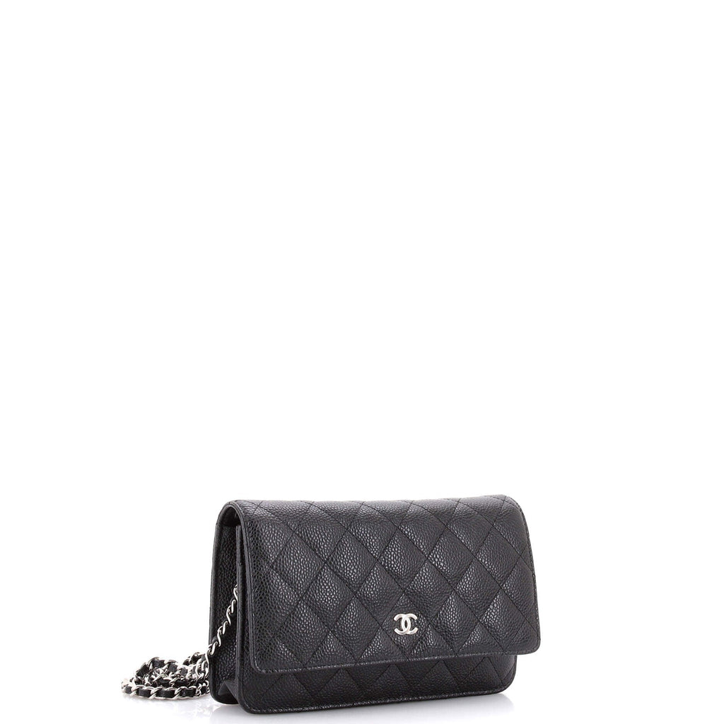 Wallet on Chain Quilted Caviar