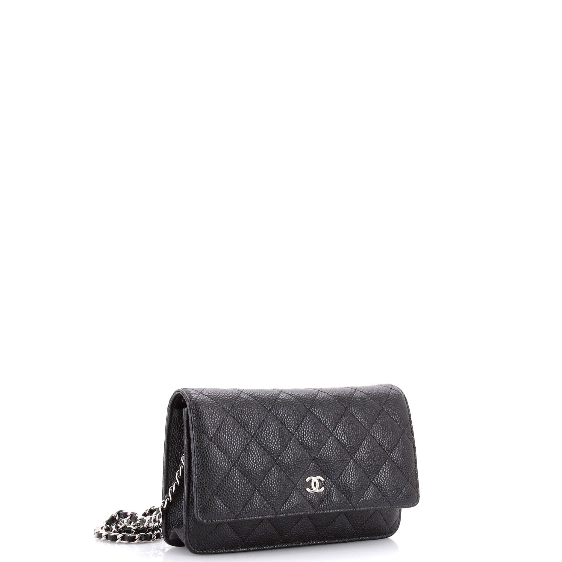 Wallet on Chain Quilted Caviar