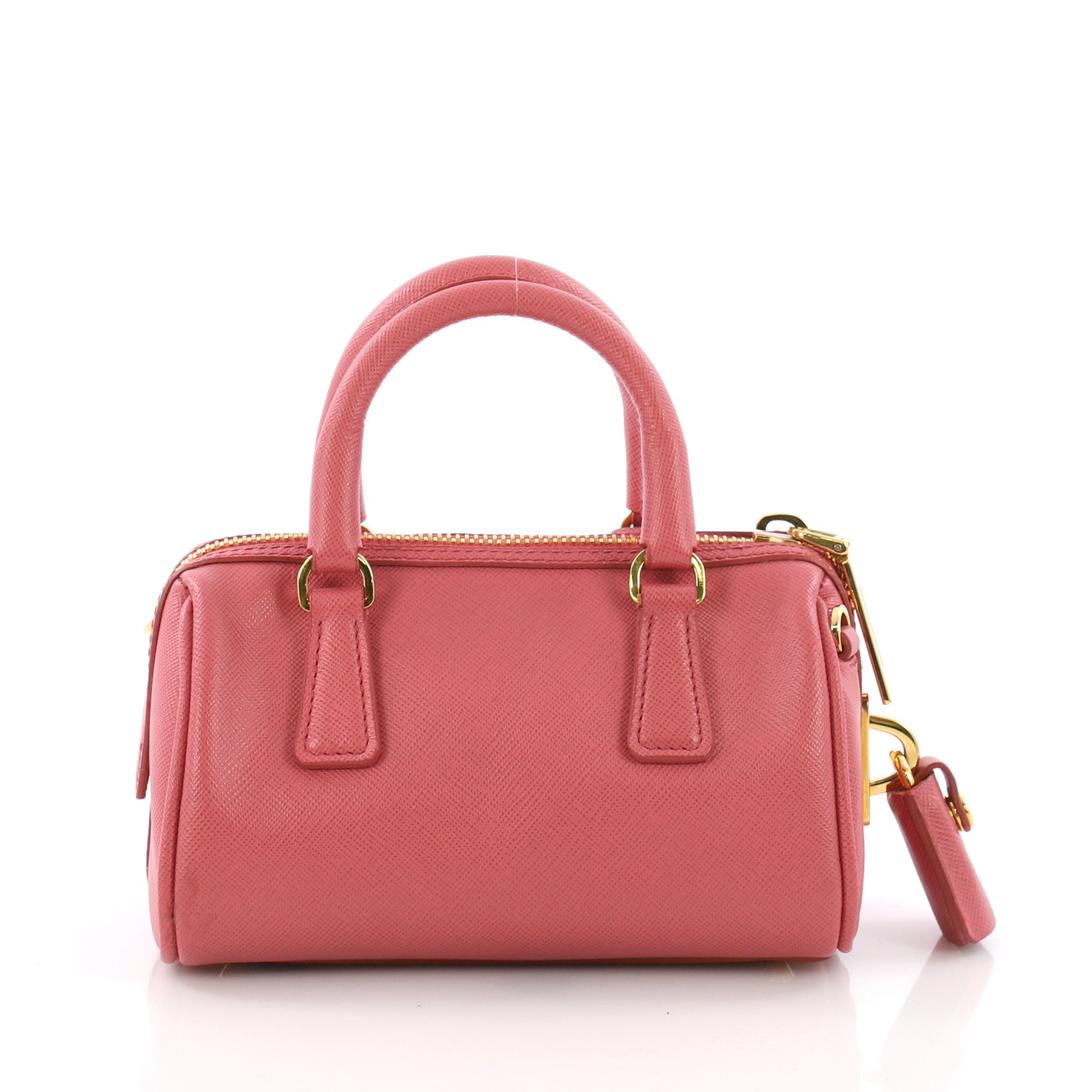 Lux Convertible Boston Bag Saffiano Leather Mini
