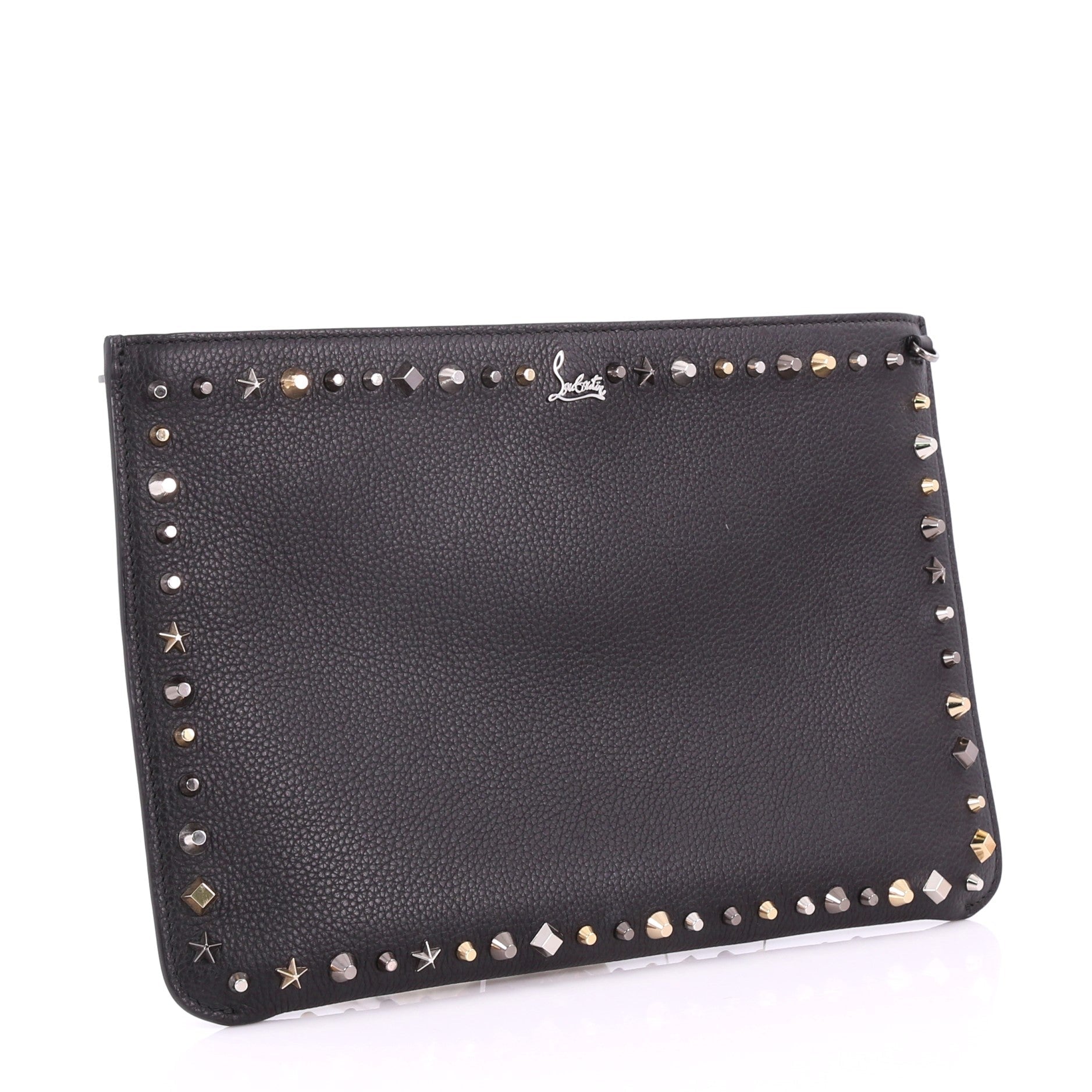 Loubiclutch Studded Leather